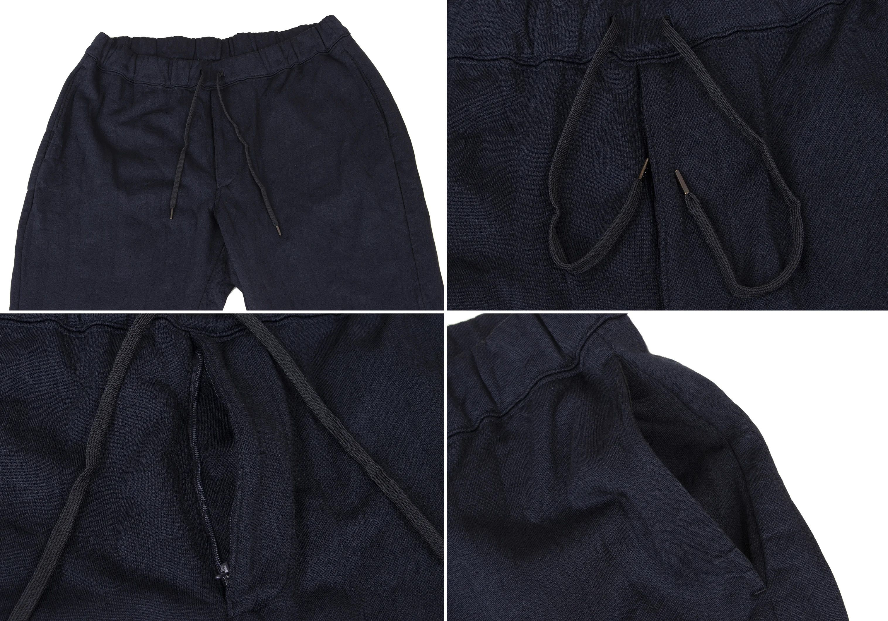 Issey Miyake Poly-Cotton Shibori Jersey Set-Up in Navy Blue Size US 34 / EU 50 - 11 Thumbnail