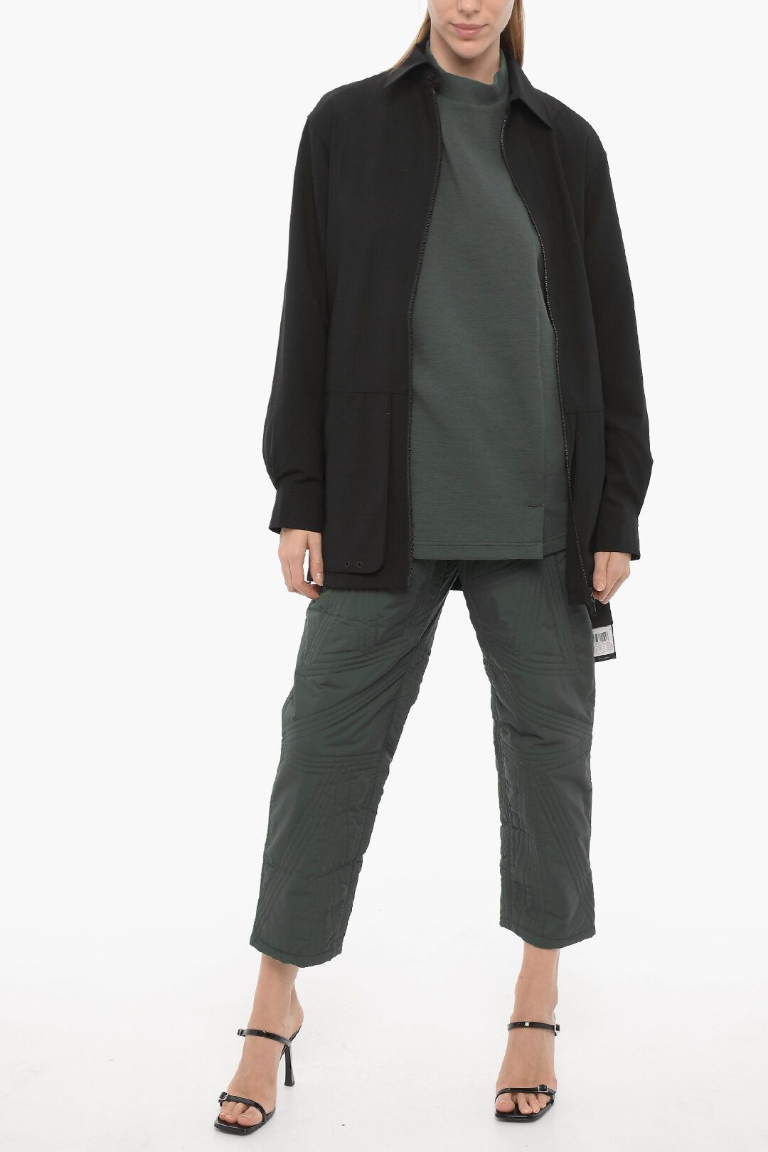 Y-3 × Yohji Yamamoto og1mm0824 Rip Stop Wool Blend Windbreaker Jacket in Black Size XXS / US 00 / IT 34 - 5 Thumbnail