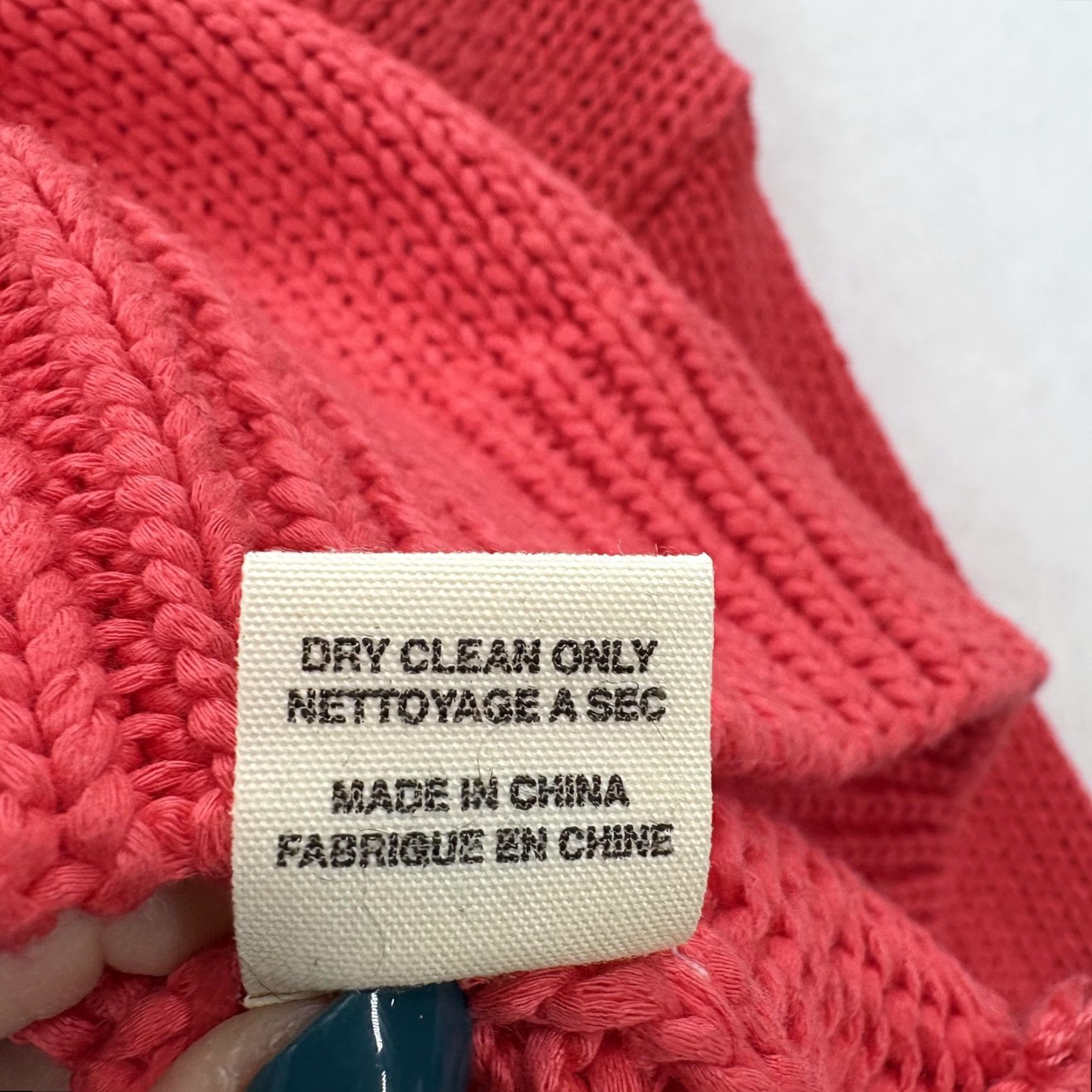 Vintage DEMYLEE Sweater Womens XS Pink 100% Cotton Crew Neck Chunky Knit Pullover Boxy Shirt Womens XS Pink 100% Cotton Crew Neck Chunky Knit Pullover Boxy Size XS / US 0-2 / IT 36-38 - 7 Thumbnail