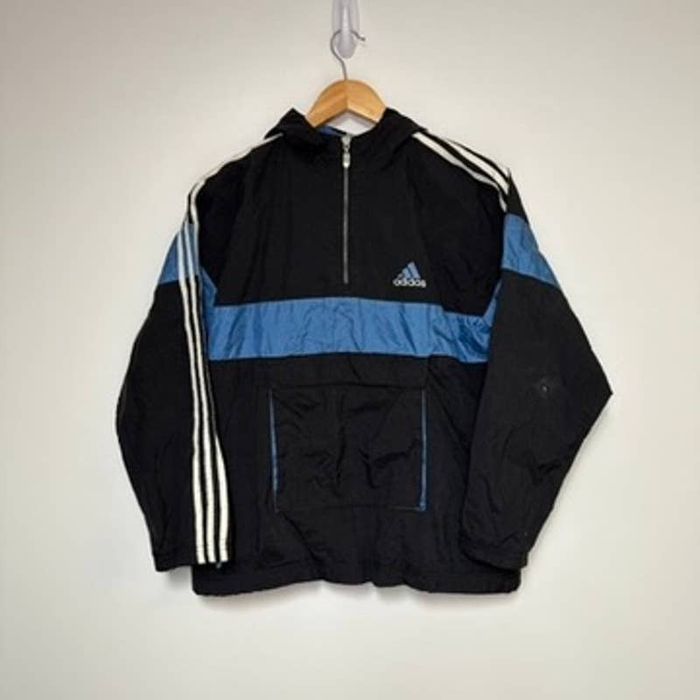 Adidas Vintage Adidas Jacket 90s 3 Stripe Coat Vtg Retro Black | Grailed