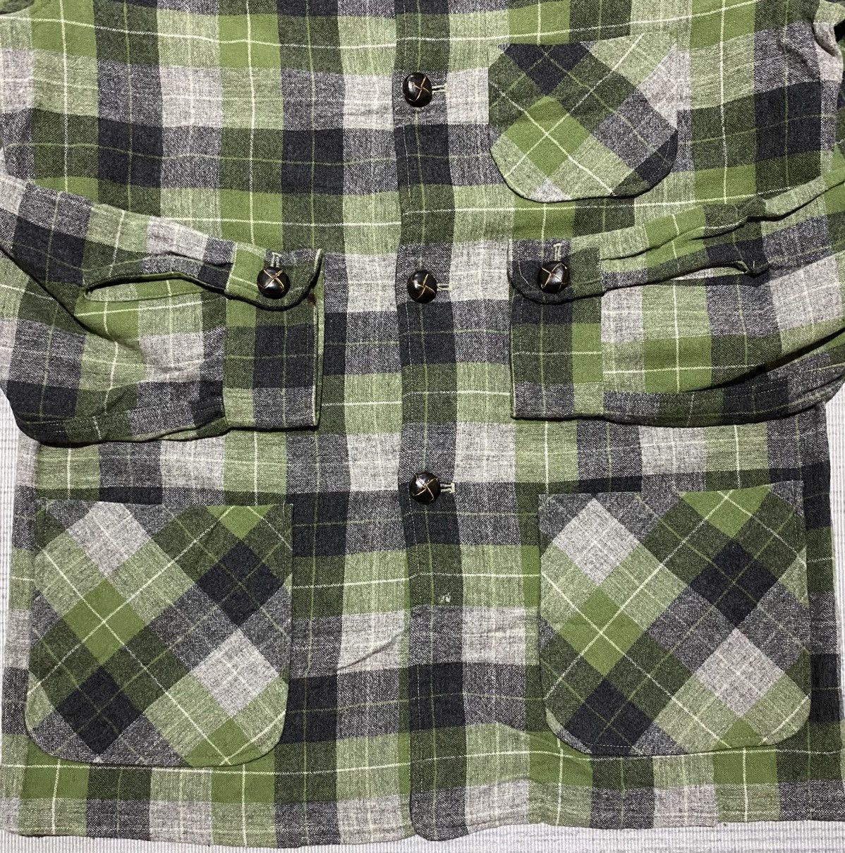 Levi's Vintage Clothing Vintage 1950’s Levi’s Wool Check shirt jacket Size US L / EU 52-54 / 3 - 3 Thumbnail