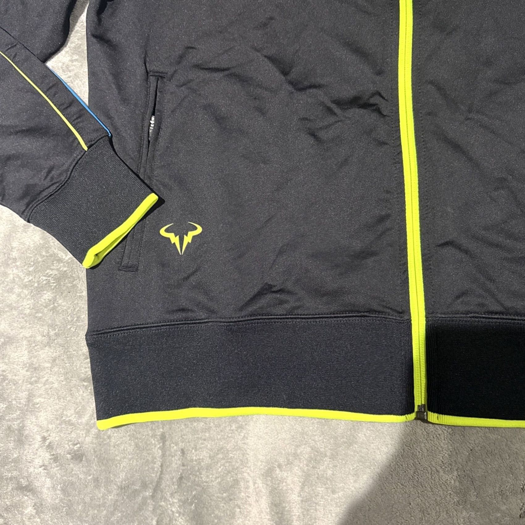 Nike Nike Rafa Nadal 2012 US Open Tennis Jacket Mens XL Black And Blue Size US XL / EU 56 / 4 - 3 Thumbnail