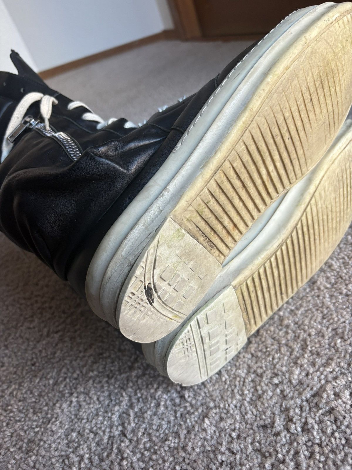 Rick Owens Rick owens leather cargobaskets Size US 11 / EU 44 - 9 Thumbnail