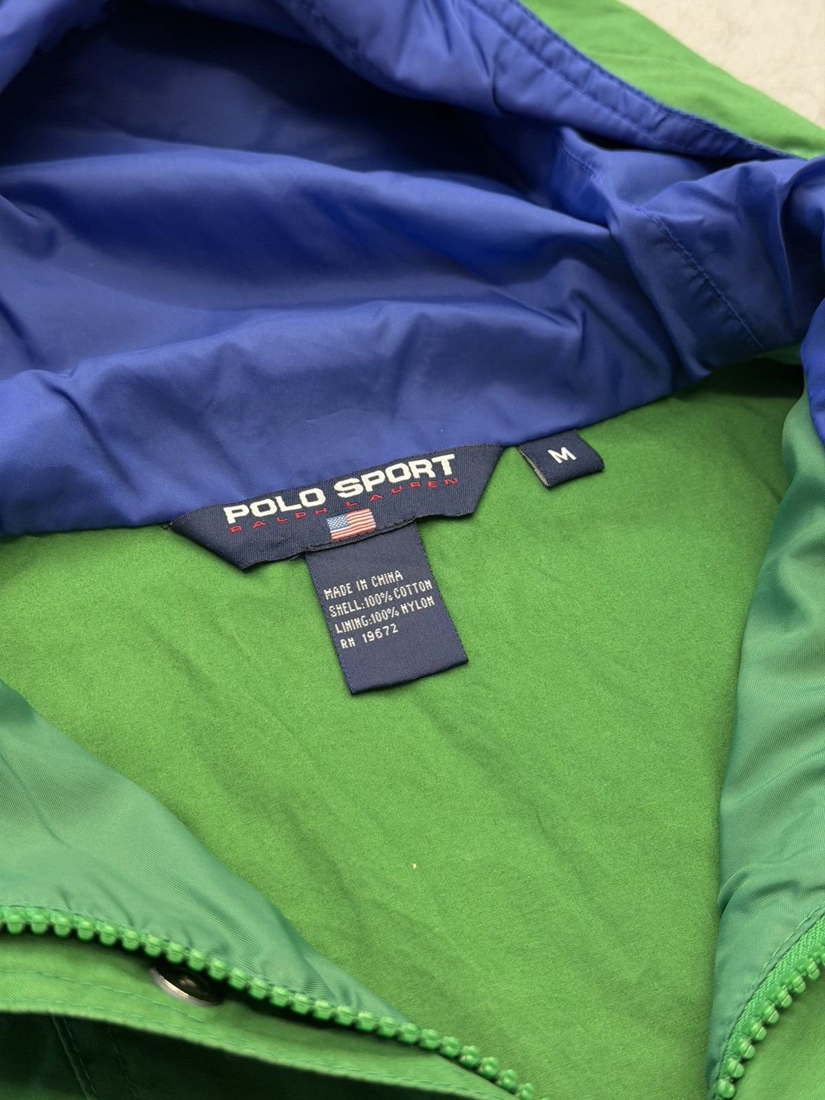 Polo Ralph Lauren 90's Vintage Polo Sport Spell Out Anorak Jacket Size US M / EU 48-50 / 2 - 6 Thumbnail