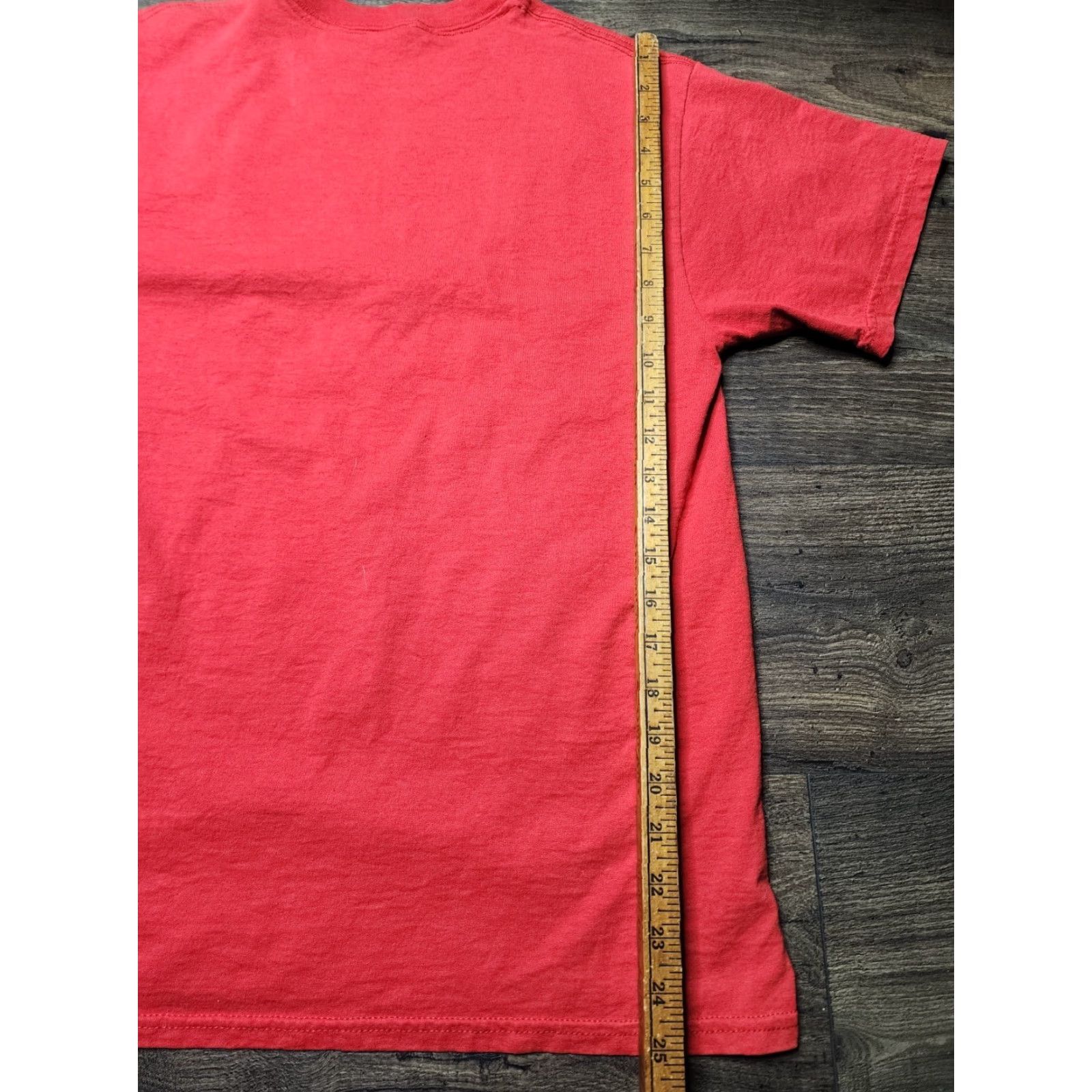 Vintage VINTAGE American Vintage T-Shirt Mens M Red Patriotic 90s Stars Puff Paint USA Band Music Graphic Print 90s Mens Size US M / EU 48-50 / 2 - 2 Thumbnail