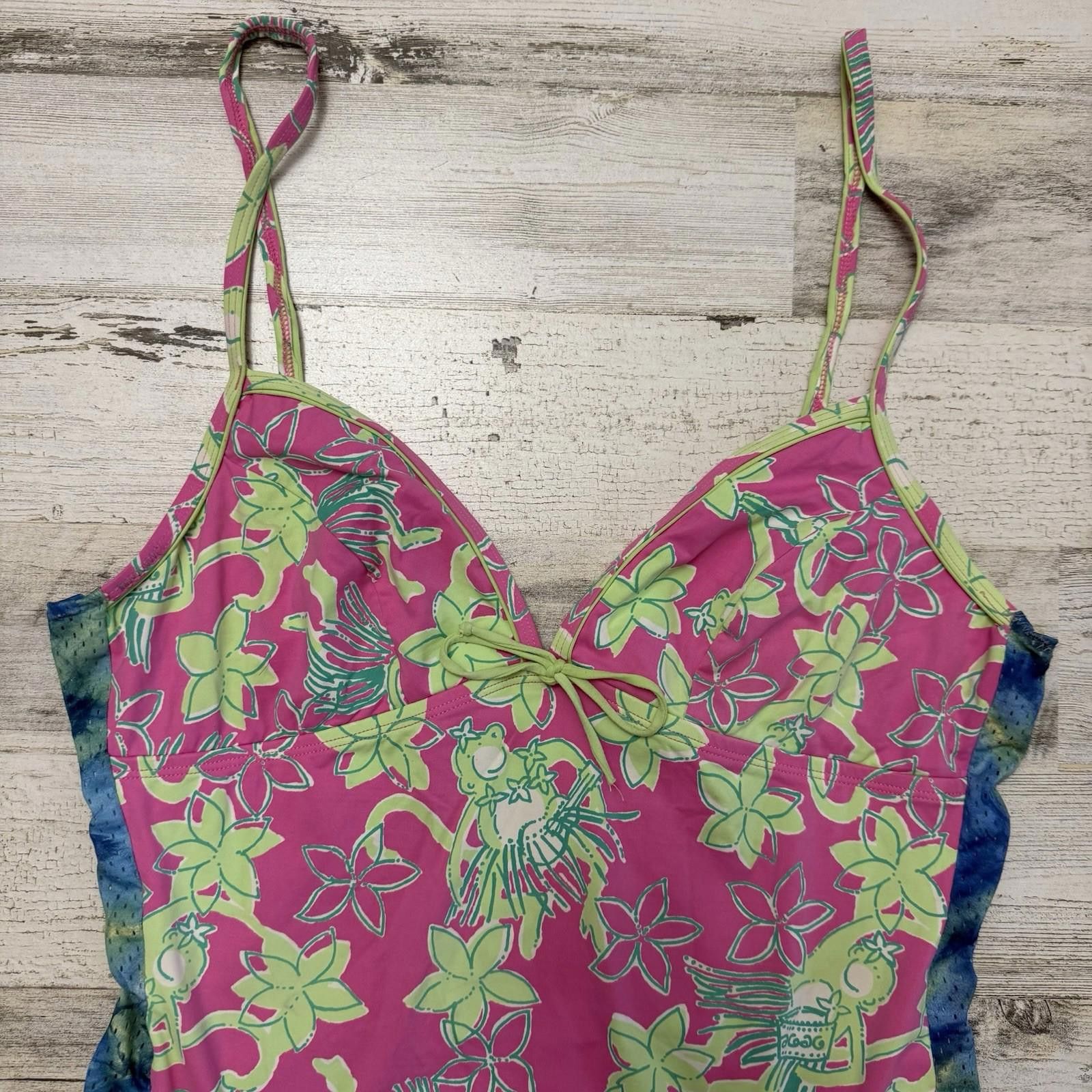 Designer Vintage Lily Pulitzer Hula Monkey Swimsuit Size ONE SIZE - 5 Thumbnail