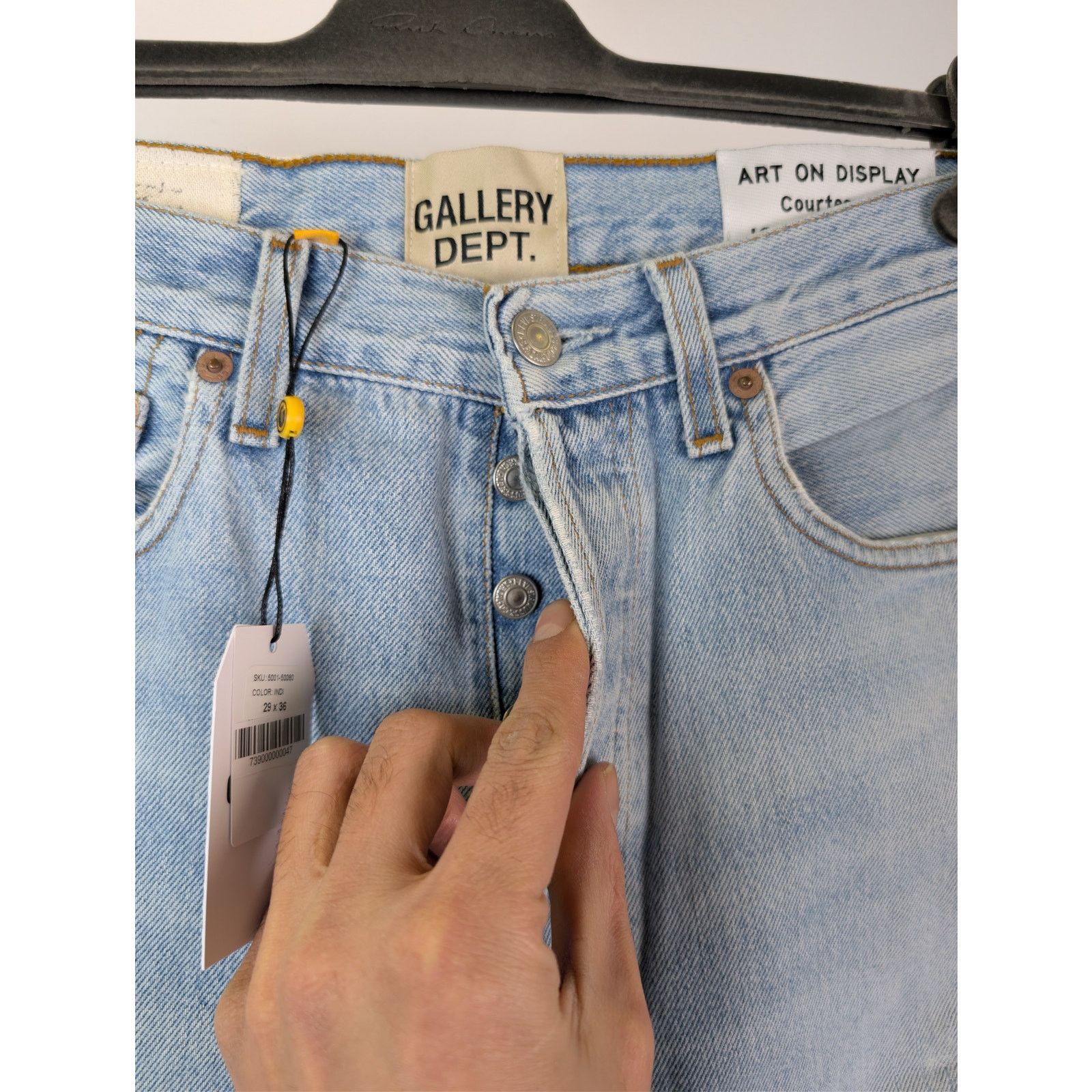 Gallery Dept. o1rshd1 5001 Denim Jeans in Indigo Blue Size US 29 - 7 Thumbnail