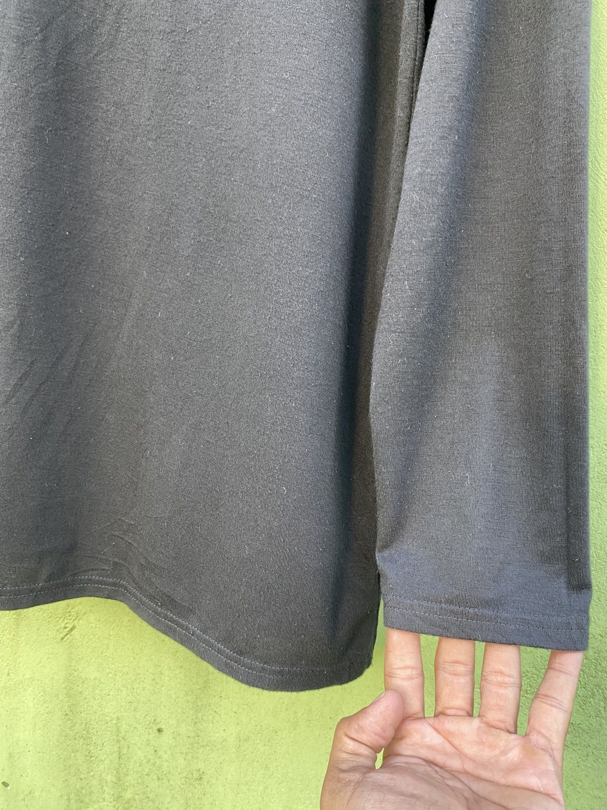 Japanese Brand Avail Mode Black Longsleeve “Dignity Respectable” Lace Patch Size 4XL / US 24-26 - 15 Thumbnail
