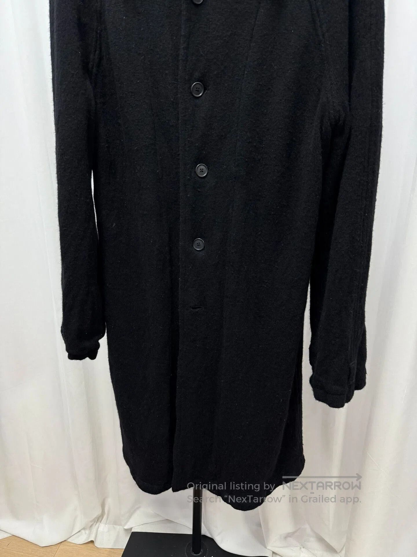 Y's black long wool coat by yohji yamamoto. Size US XL / EU 56 / 4 - 3 Thumbnail