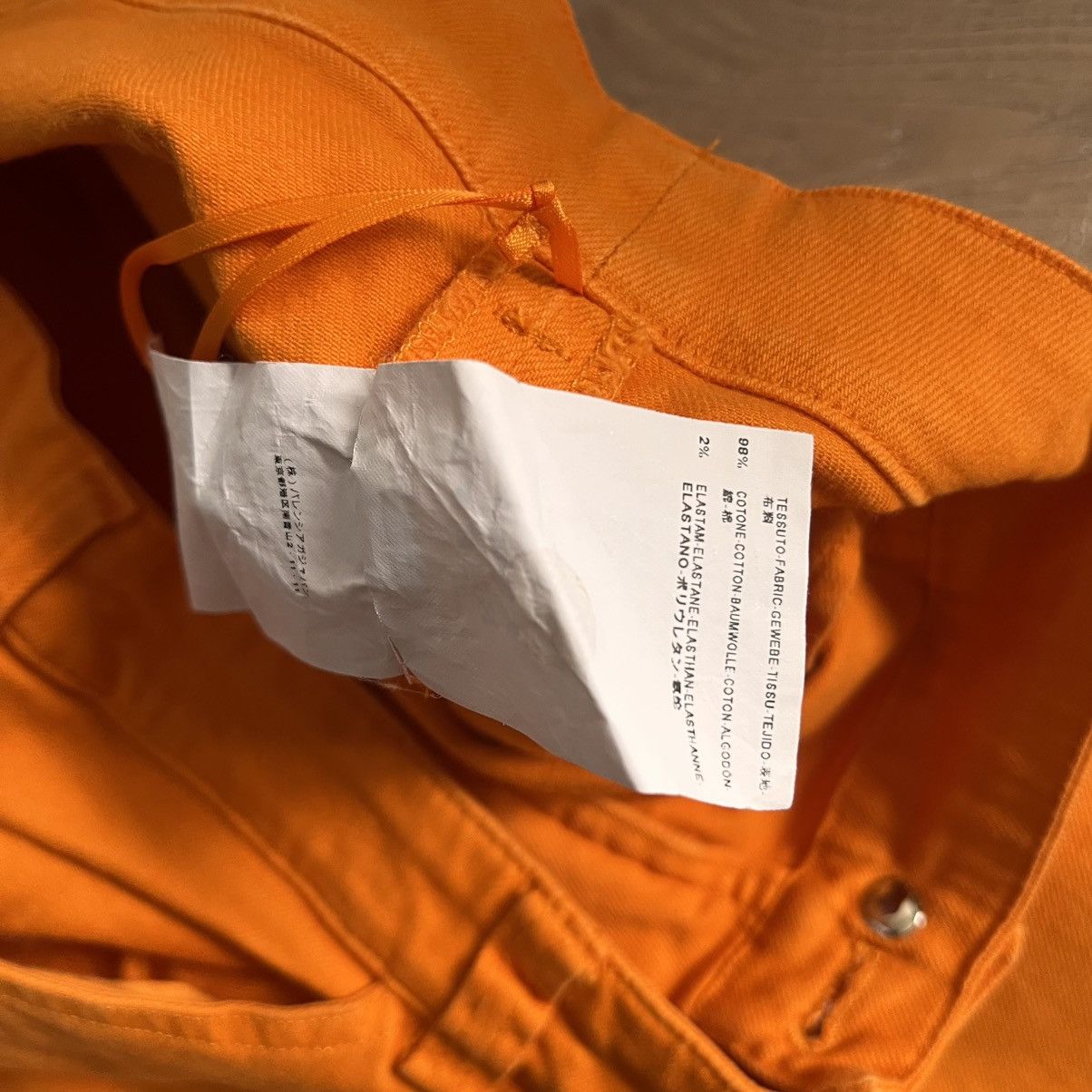 Balenciaga Balenciaga SS10 RTW Orange Jeans by Nicolas Ghesquière Size 28" / US 6 / IT 42 - 3 Thumbnail