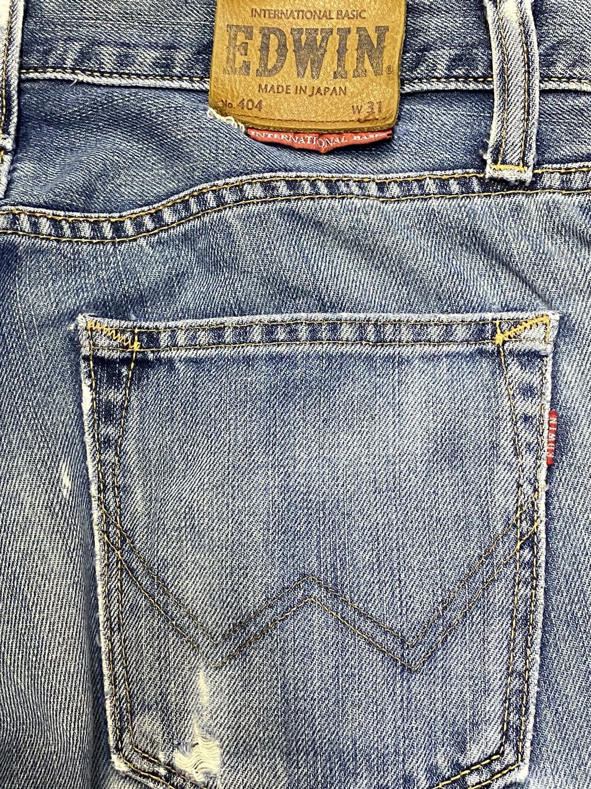 Edwin Vintage Edwin404 Japan Faded Wash Baggy Jeans Size US 34 / EU 50 - 8 Thumbnail