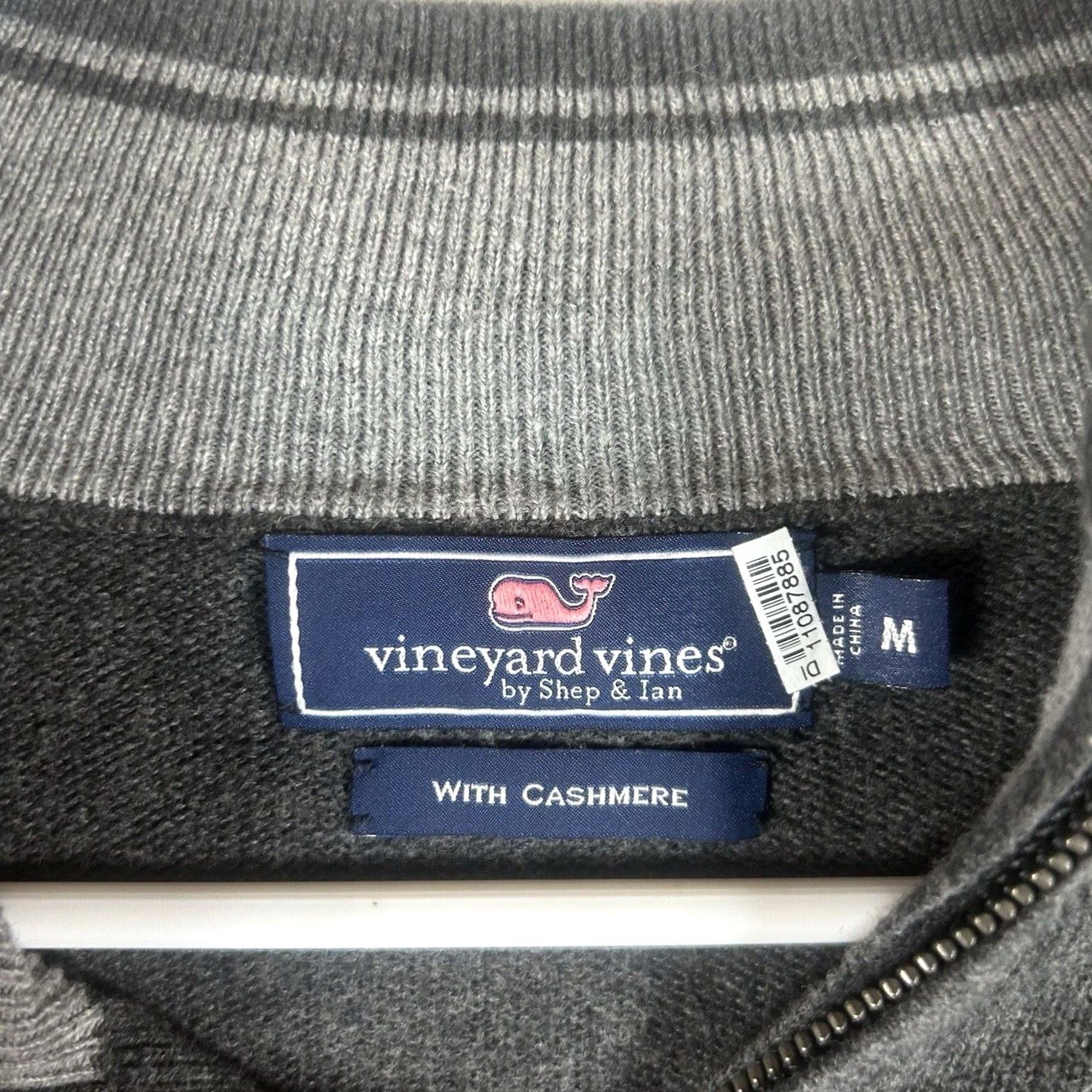 Vineyard Vines Vineyard Vines Cashmere Blend Sweater Mens M Gray 1/4 Zip Golf Casual Work Size US M / EU 48-50 / 2 - 3 Thumbnail