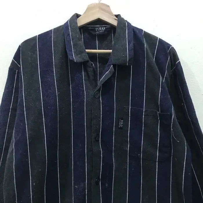 Flannel Polo Stripe Design Flannel Shirt Size US M / EU 48-50 / 2 - 3 Thumbnail