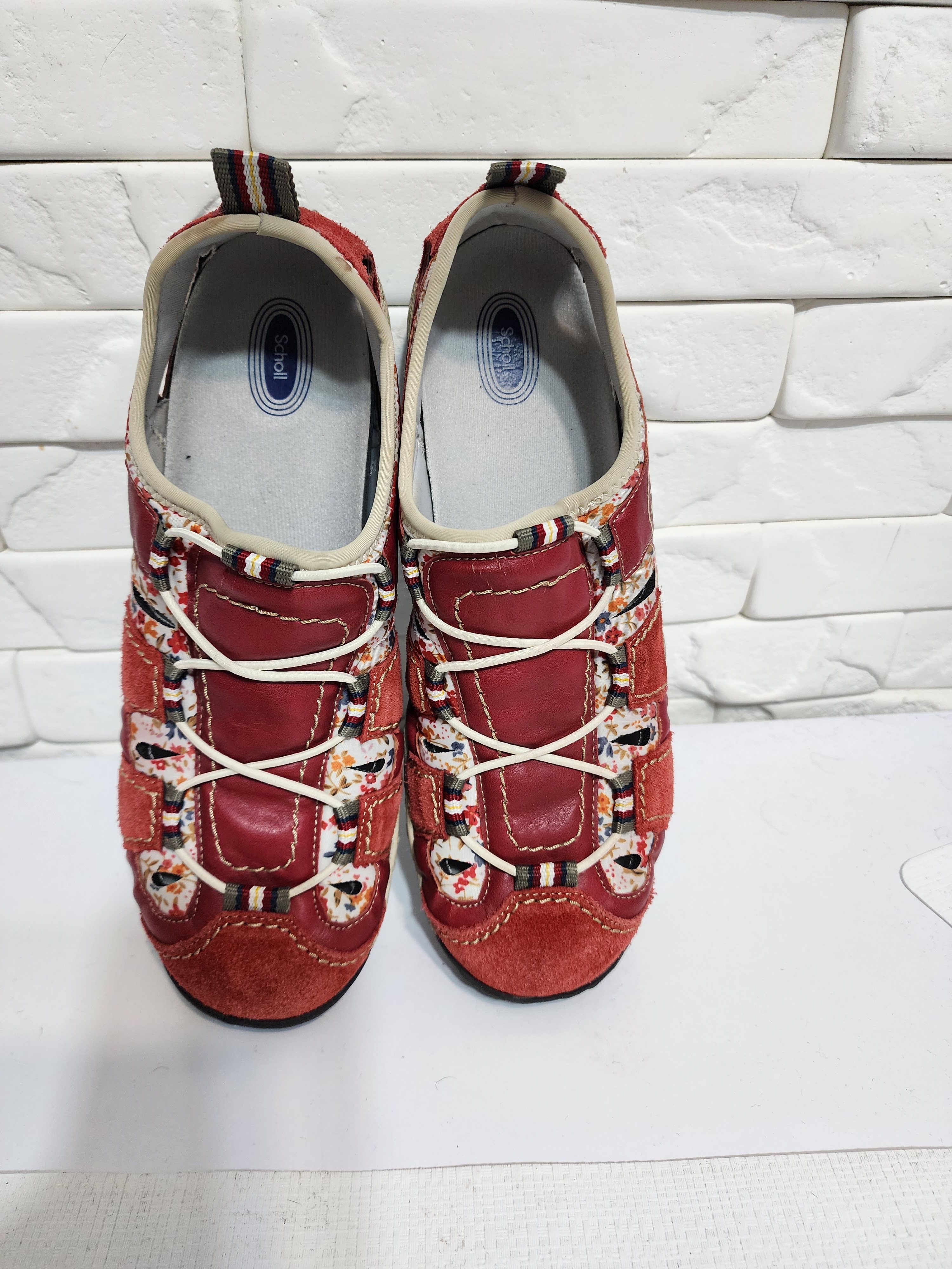 Rieker Red Leather Boots: Women's Style Shoes, Size US 10.5 / IT 40.5 - 4 Thumbnail