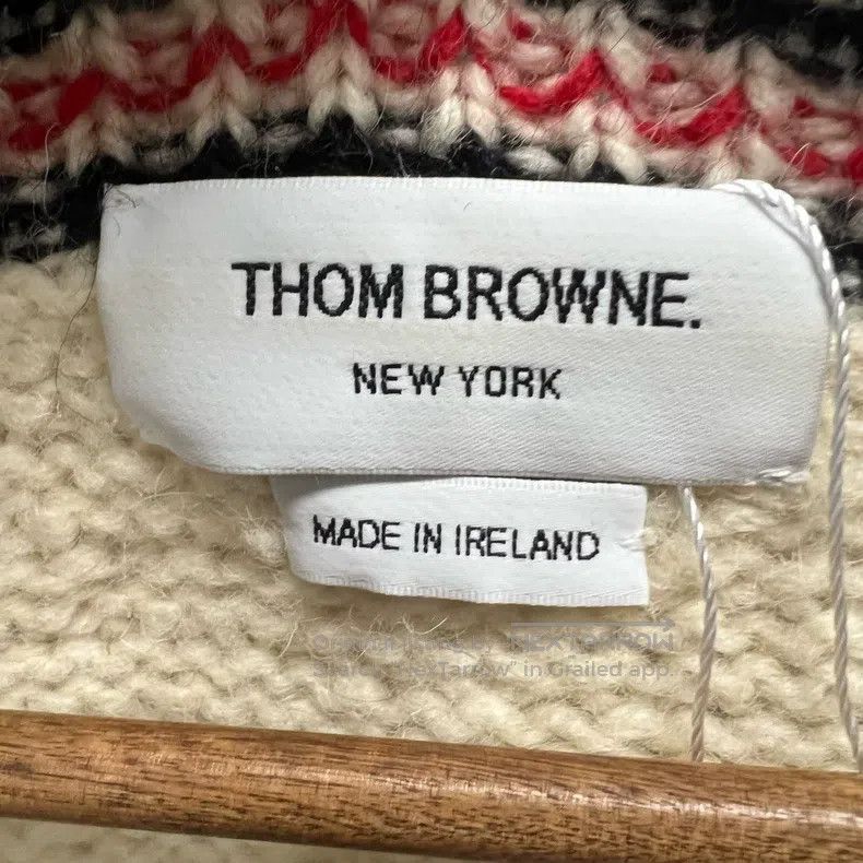 Thom Browne Thom Browne Colorblock Wool Open Cardigan Size US M / EU 48-50 / 2 - 4 Thumbnail