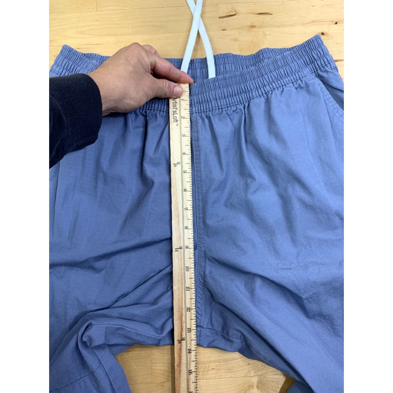 Nike Nike Club Woven Cargo Pants Womens L Light Blue Loose Drawstring Pants Size 36" / US 14 / IT 50 - 7 Thumbnail