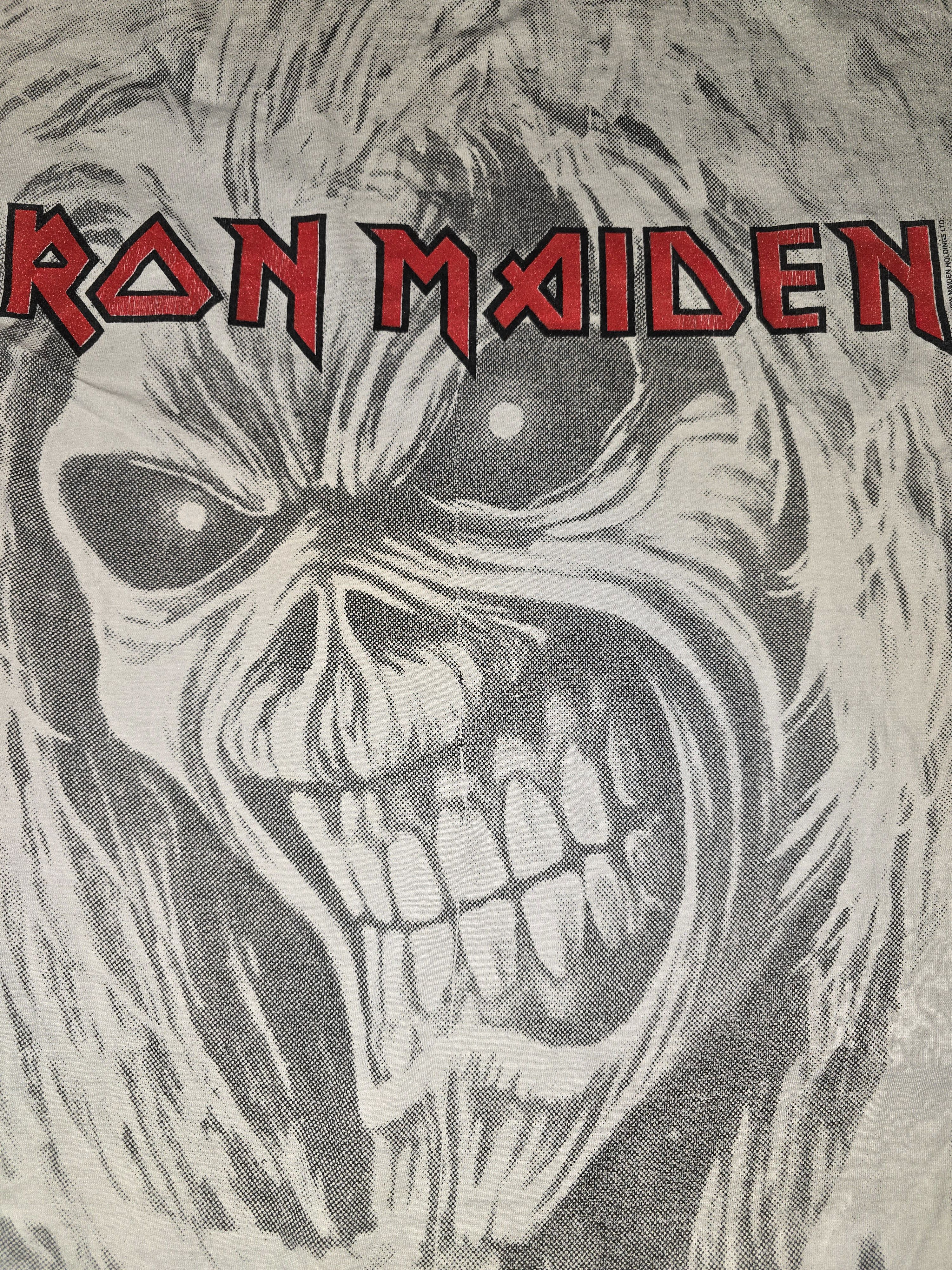 Fruit Of The Loom Vintage 1999 Iron Maiden AOP T-Shirt XL Eddie Face Axe FOTL Size US XL / EU 56 / 4 - 7 Thumbnail