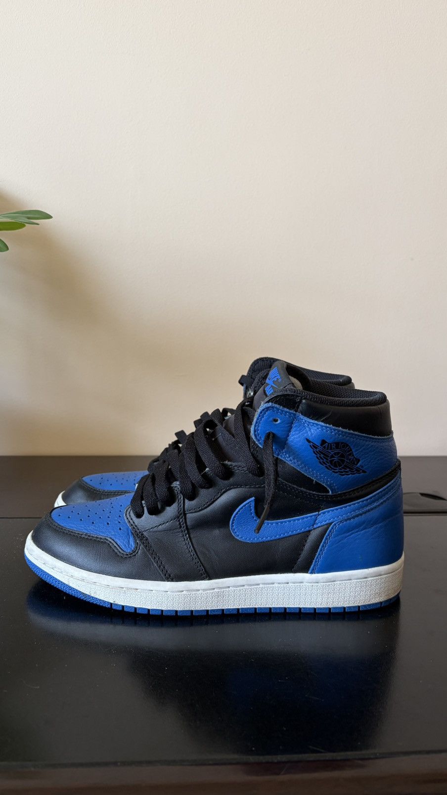 Jordan Brand Nike Air Jordan 1 Retro High OG Royal Black Blue Size 8.5 Size US 8.5 / EU 41-42 - 5 Thumbnail
