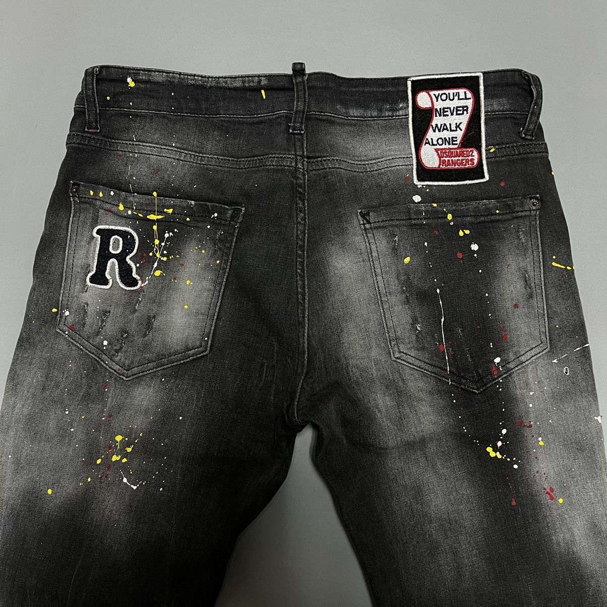 Dsquared2 Dsquared2 Distressed Painted Denim Logo Jeans Size US 32 / EU 48 - 15 Thumbnail