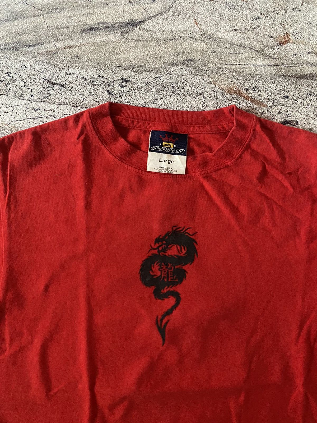 JNCO Vintage Red Jnco Dragon T-shirt Size US M / EU 48-50 / 2 - 6 Thumbnail