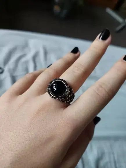 Jewelry Black Ring Size ONE SIZE - 2 Thumbnail