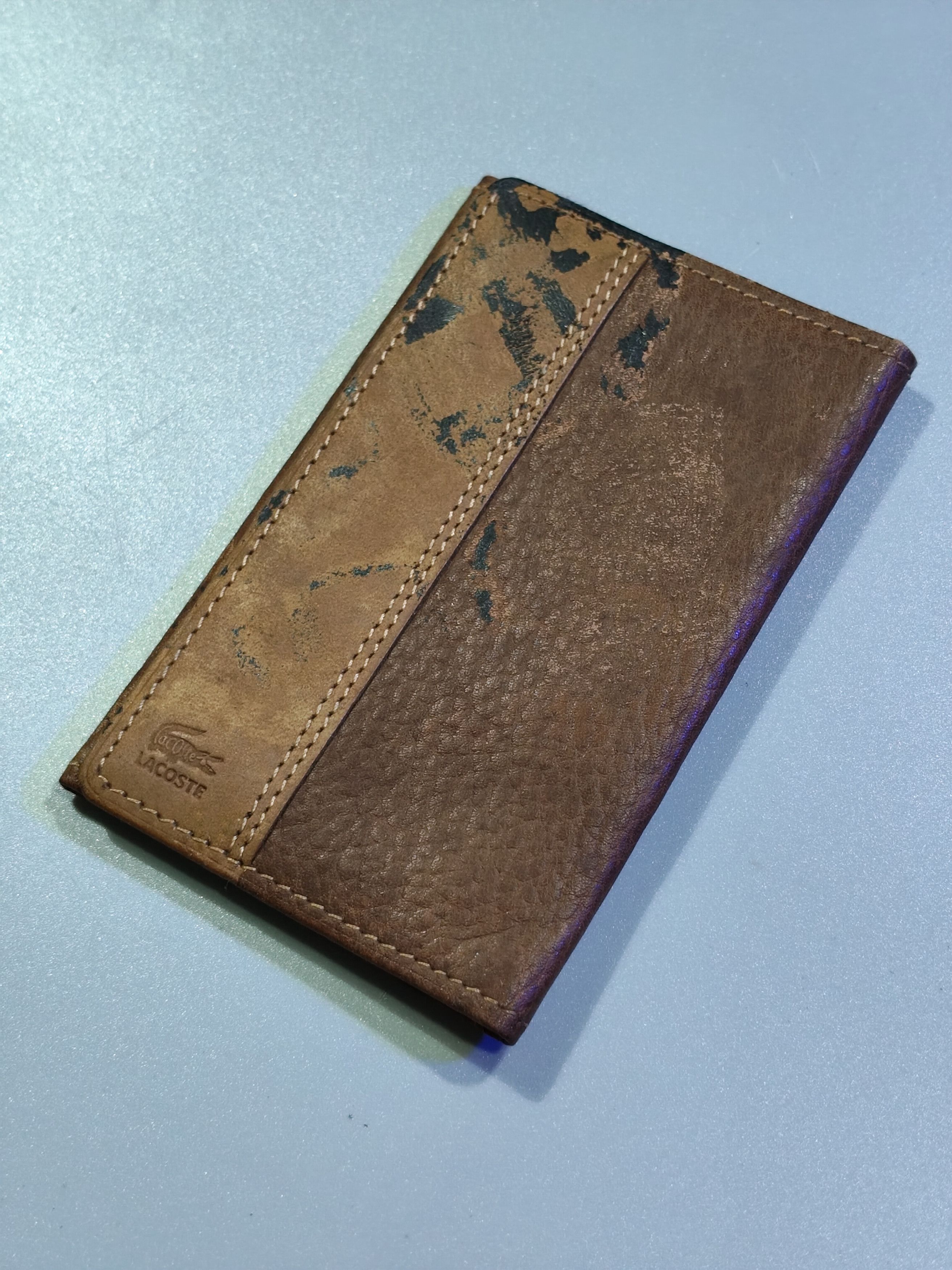 Lacoste brown leather small wallet branded by Lacoste. Size ONE SIZE - 6 Thumbnail