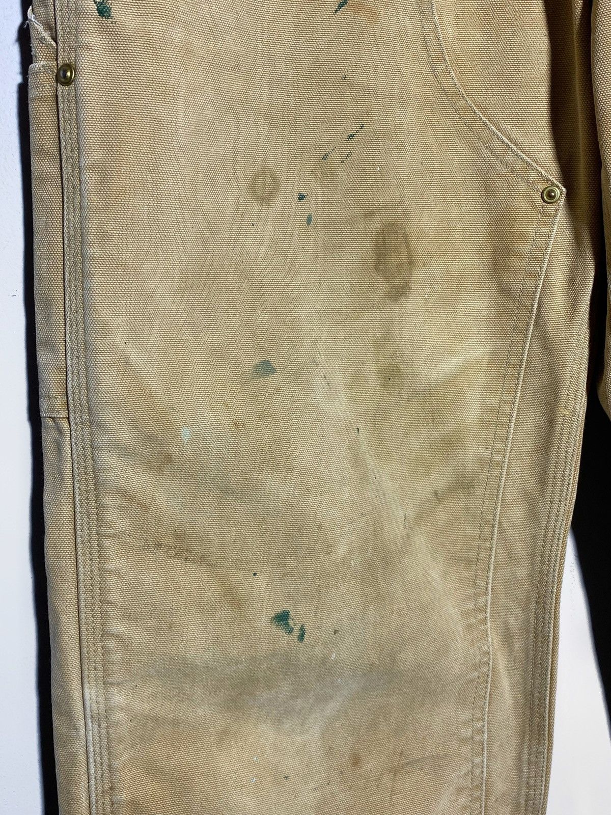 Carhartt Carhartt Vintage Double Knee Canvas Work Pants 33x34 Beige Size US 34 / EU 50 - 7 Thumbnail