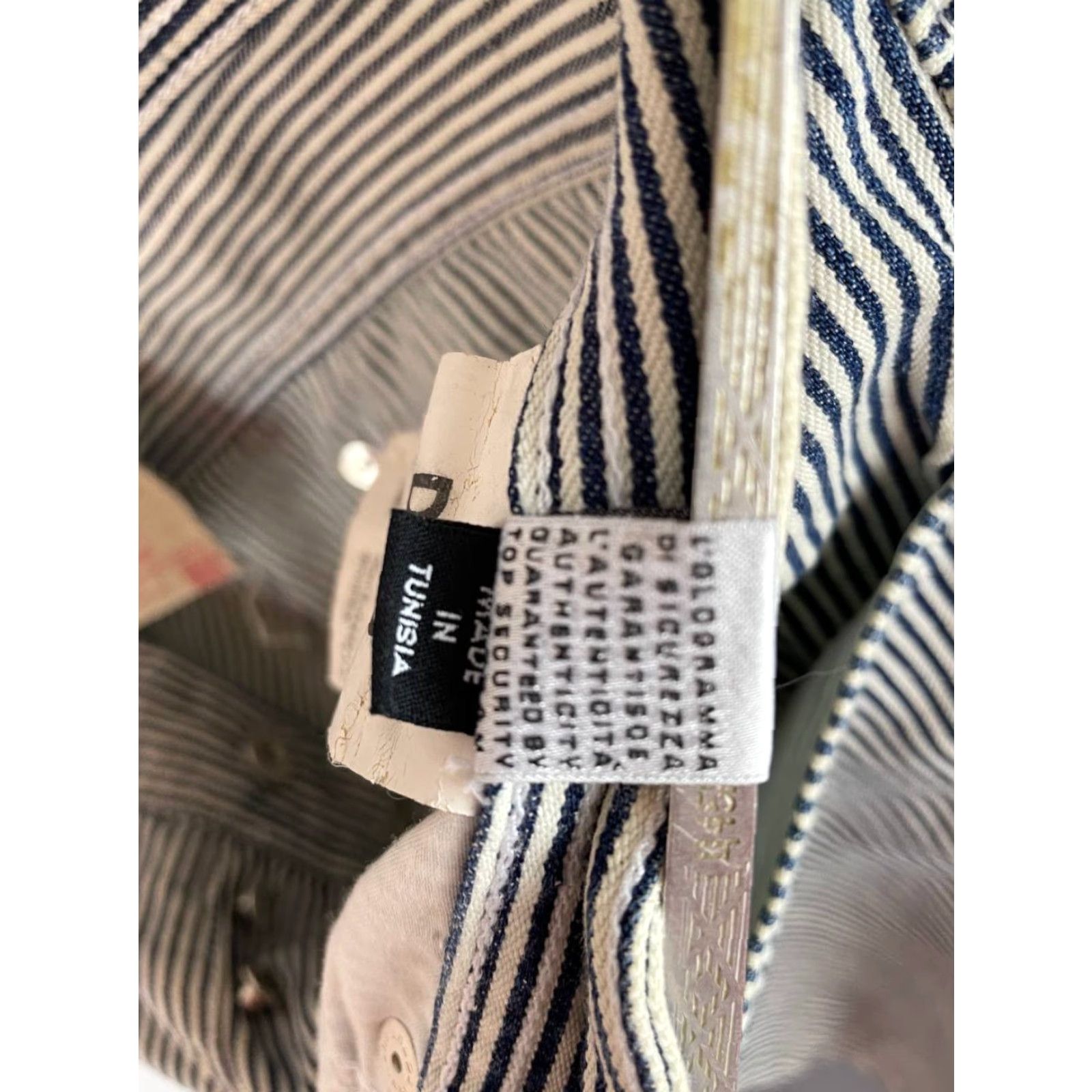 Dolce & Gabbana Dolce&Gabbana Pants Mens Size 33 Black & White Striped Cotton Belt Loop Button Flat Front 5-Pocket Cargo Regular Fit 7'' Leg Opening Womens? Size US 33 - 6 Thumbnail