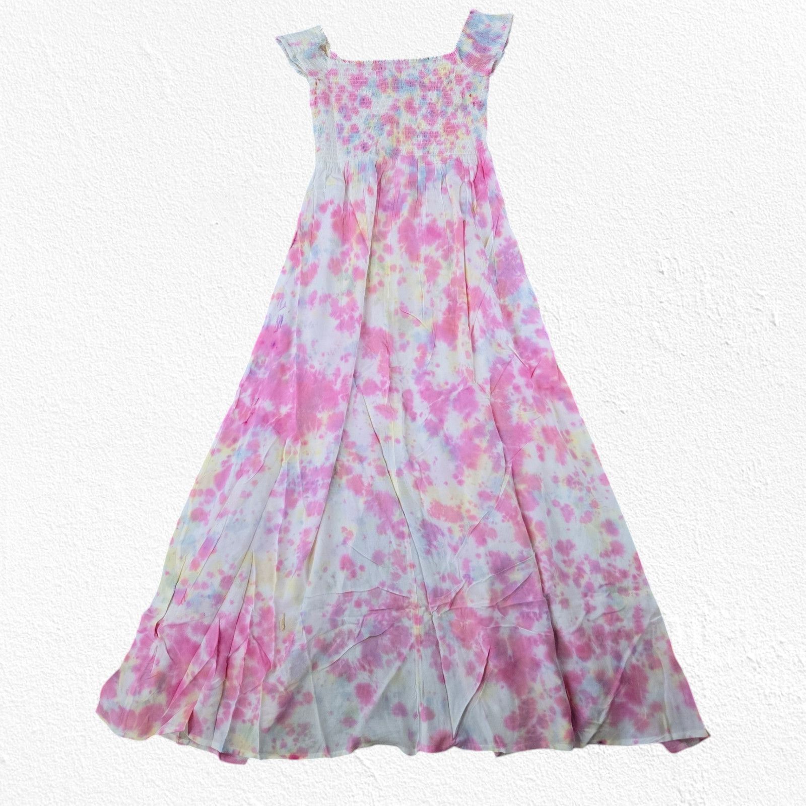 Other Pink White Tie Dye Off the Shoulder Dress Size Medium Size M / US 6-8 / IT 42-44 - 2 Thumbnail