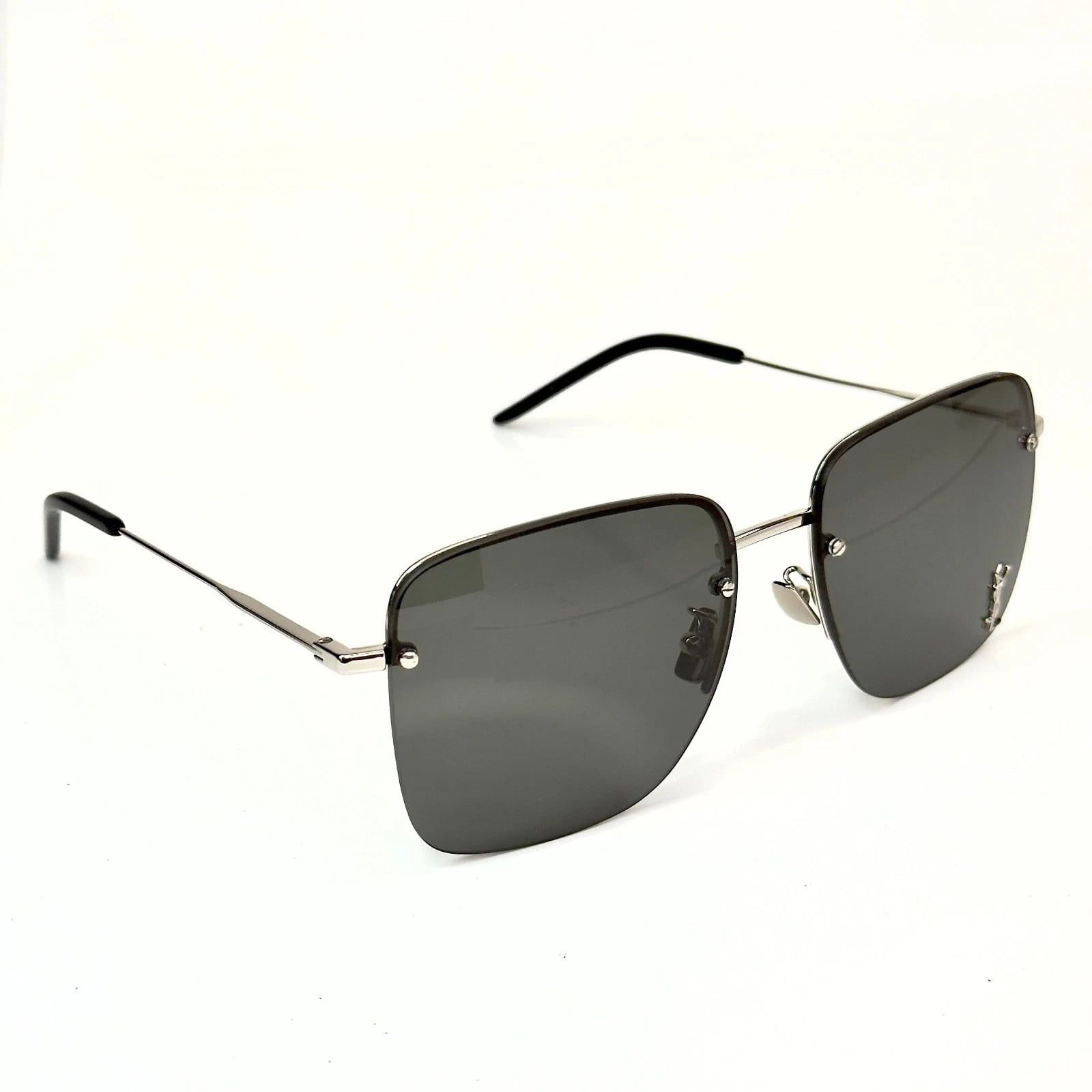 Yves Saint Laurent SAINT LAURENT YSL SL312M 010 Silver Sunglasses 312 Size ONE SIZE - 5 Thumbnail