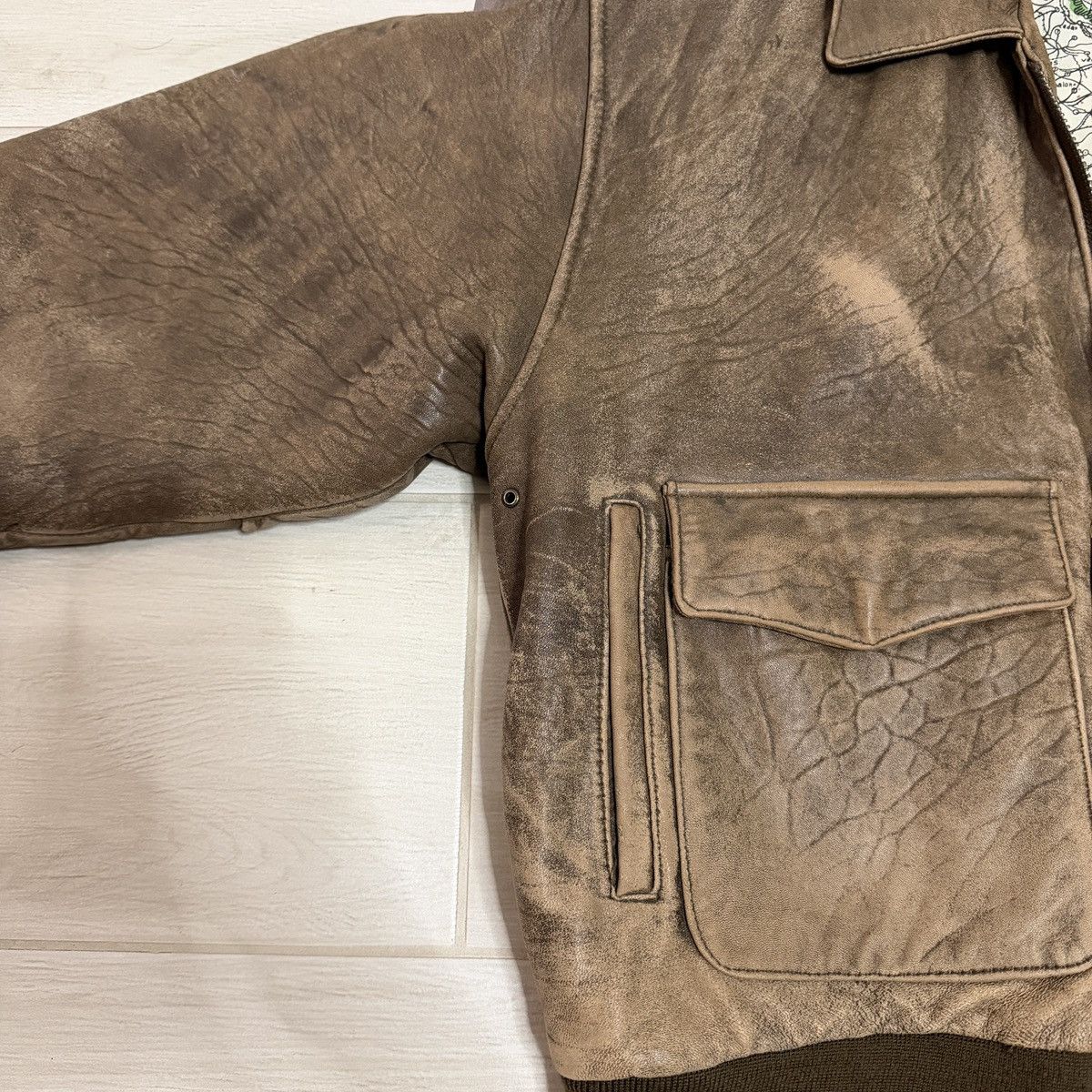Other 80s lambskin A-2 aviator bomber jacket Size US L / EU 52-54 / 3 - 2 Thumbnail