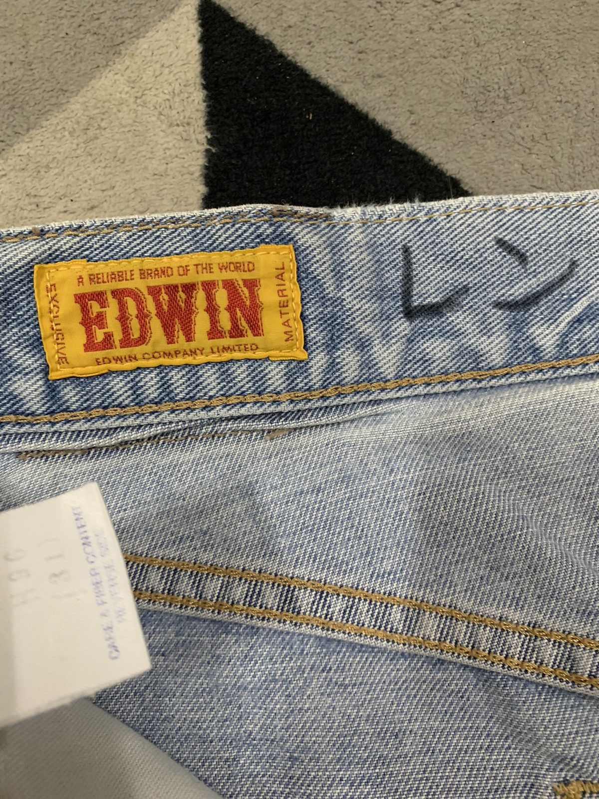 Edwin Vintage Y2K Edwin Double Knee Baggy Distressed Jeans Size US 30 / EU 46 - 19 Thumbnail
