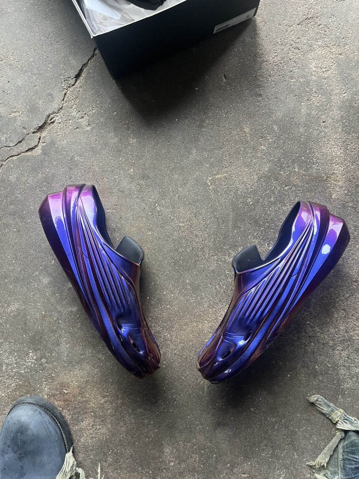1017 ALYX 9SM × Alyx × Japanese Brand Y2K 1017 ALYX 9SM - Mono Calabrone Purple Slip Ons used 44 Size US 11 / EU 44 - 5 Thumbnail