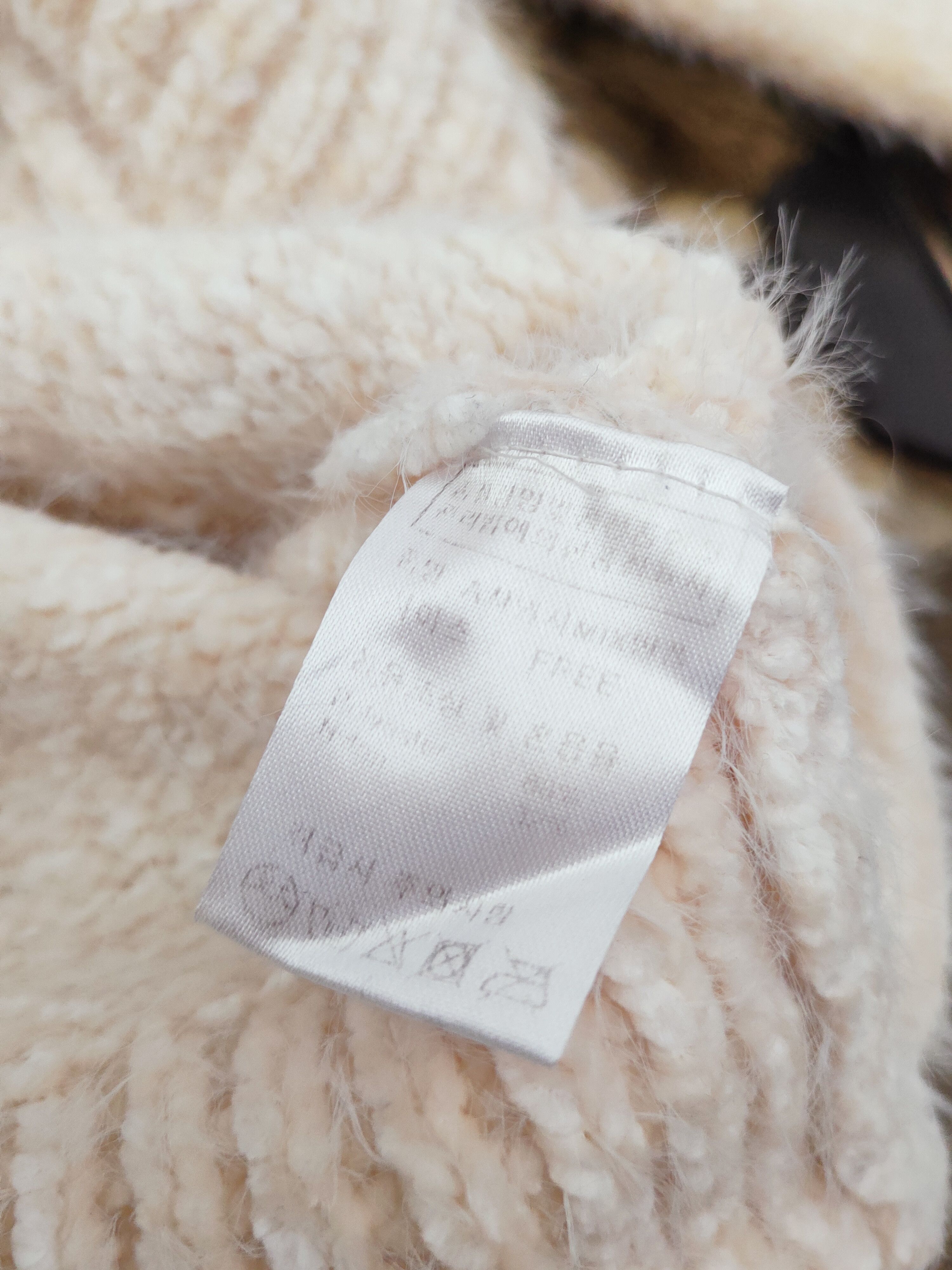 Japanese Brand × Vintage Pigment Cream Shag Shaggy Fur Mohair Knitwear #W759 Size S / US 4 / IT 40 - 11 Thumbnail