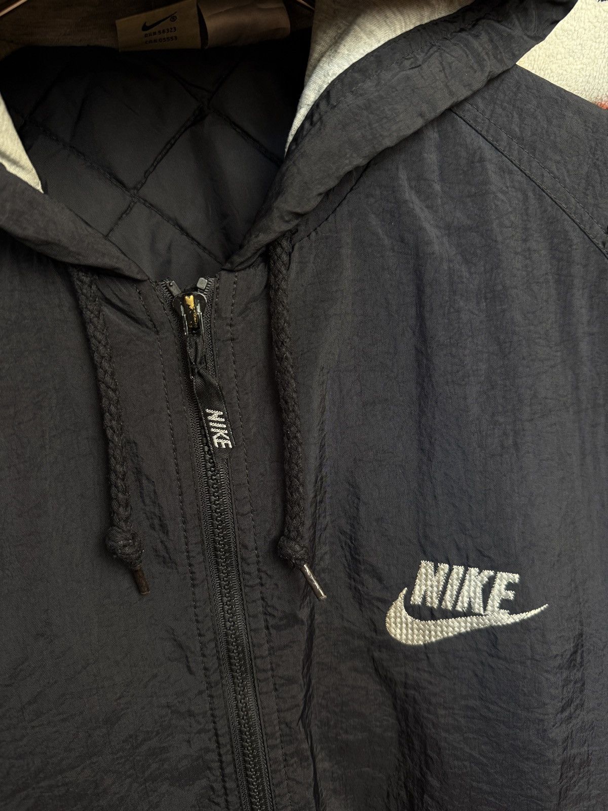 Nike × Vintage 90s Nike Vintage Nylon Track Jacket Big Swoosh Size US M / EU 48-50 / 2 - 6 Thumbnail