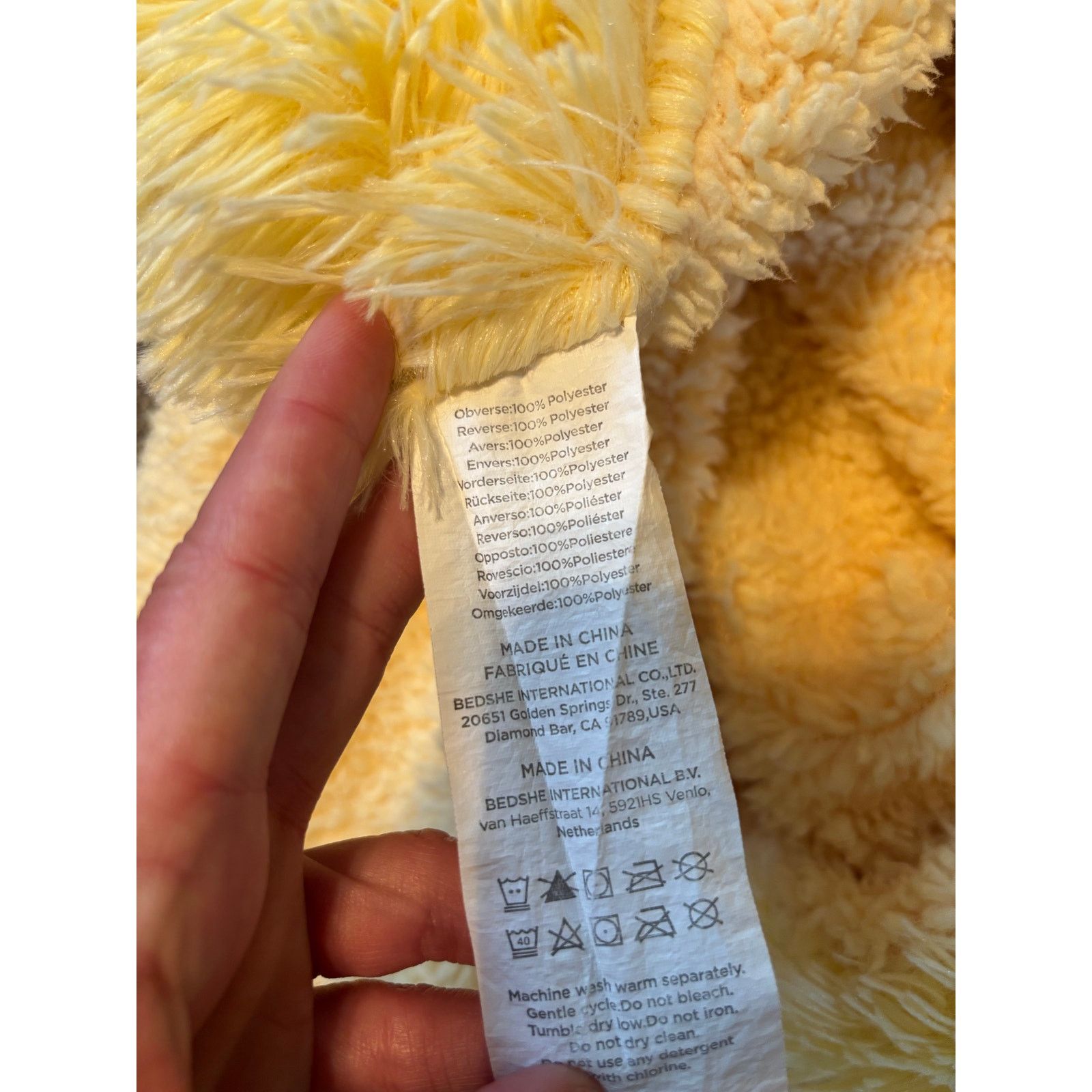 The Unbranded Brand Bedsure Yellow Fluffy Throw Blanket One Size Size ONE SIZE - 7 Thumbnail