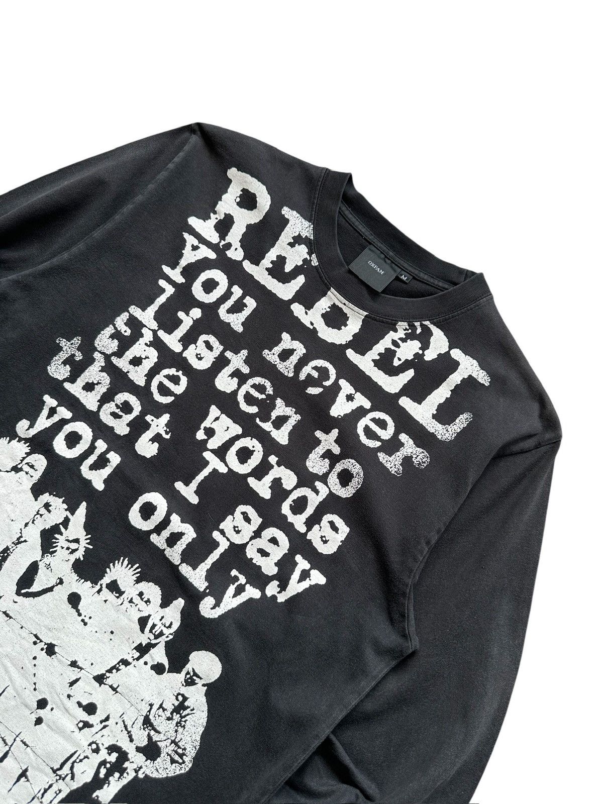 Algonquins 🔥Jrock🔥 - 00's OXFAM punk rebel long sleeve Size US M / EU 48-50 / 2 - 4 Thumbnail