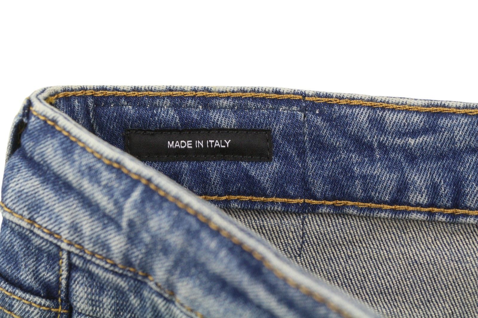 R13 BOY STRAIGHT 29 Cropped Ankle Washed Blue Kelly 84448 Size 29" - 8 Thumbnail