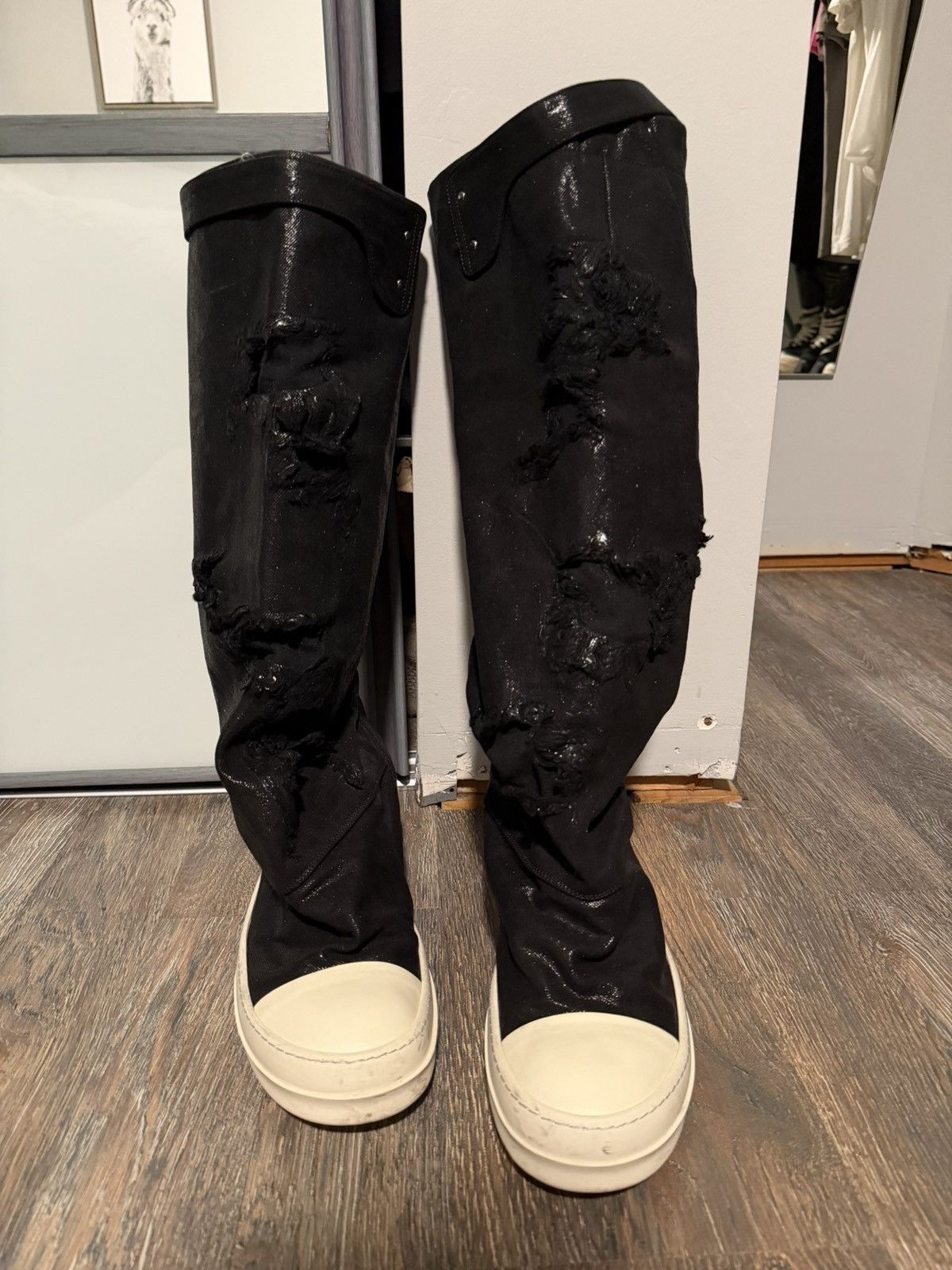 Rick Owens Drkshdw Rick Owens Ramones Size US 11 / EU 44 - 2 Thumbnail