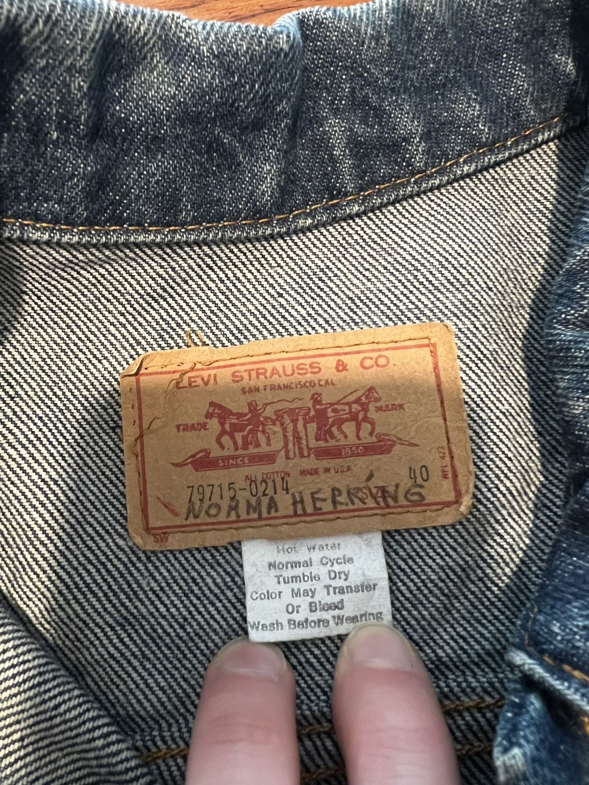 Levi's Vintage Clothing 1980’s Levi Denim Jacket Size US XXS / EU 40 - 6 Thumbnail