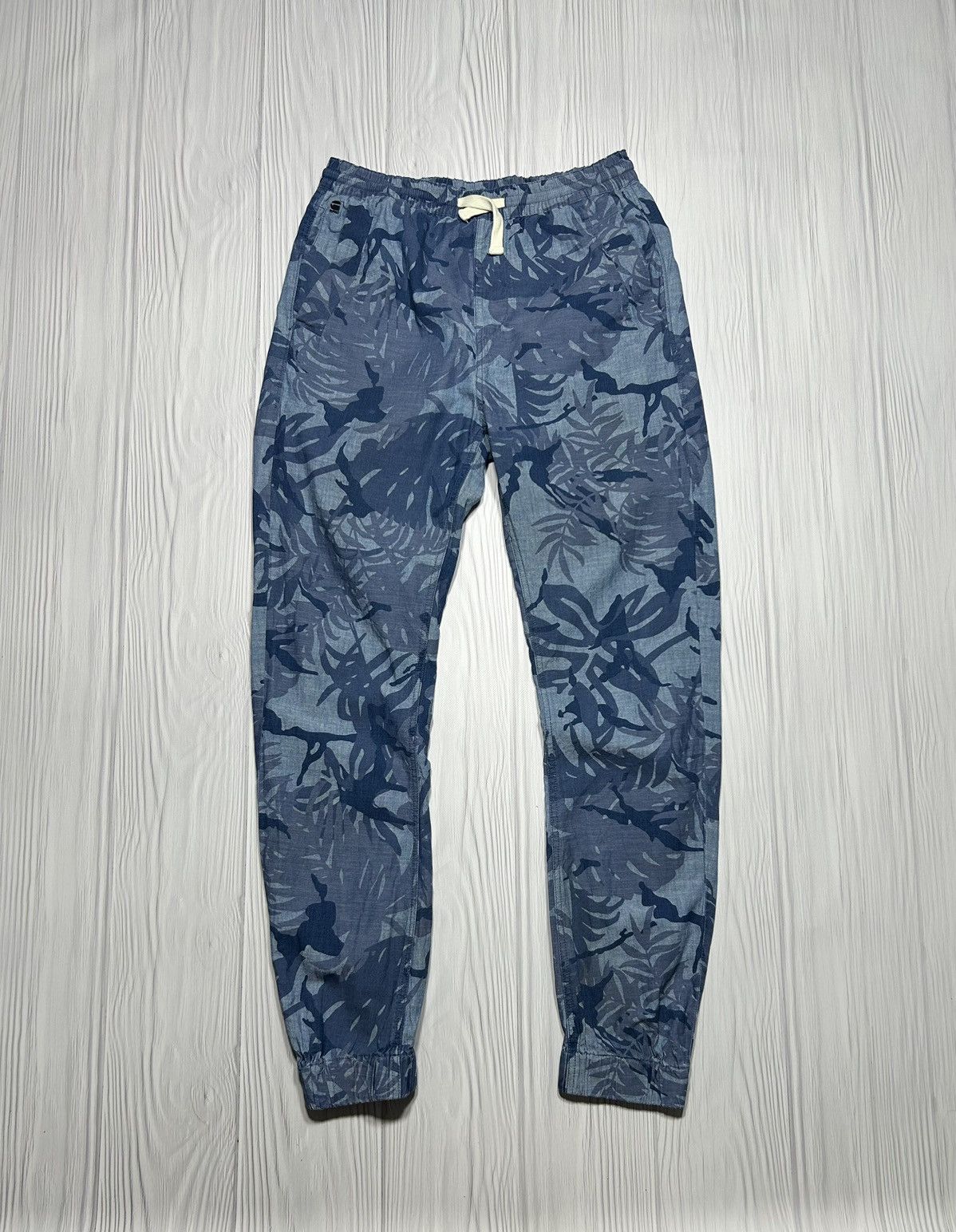 G-Star G-Star Raw Bronson Tapered Sport Cuffed Pants Blue Real Tree Size US 31 - 1 Thumbnail