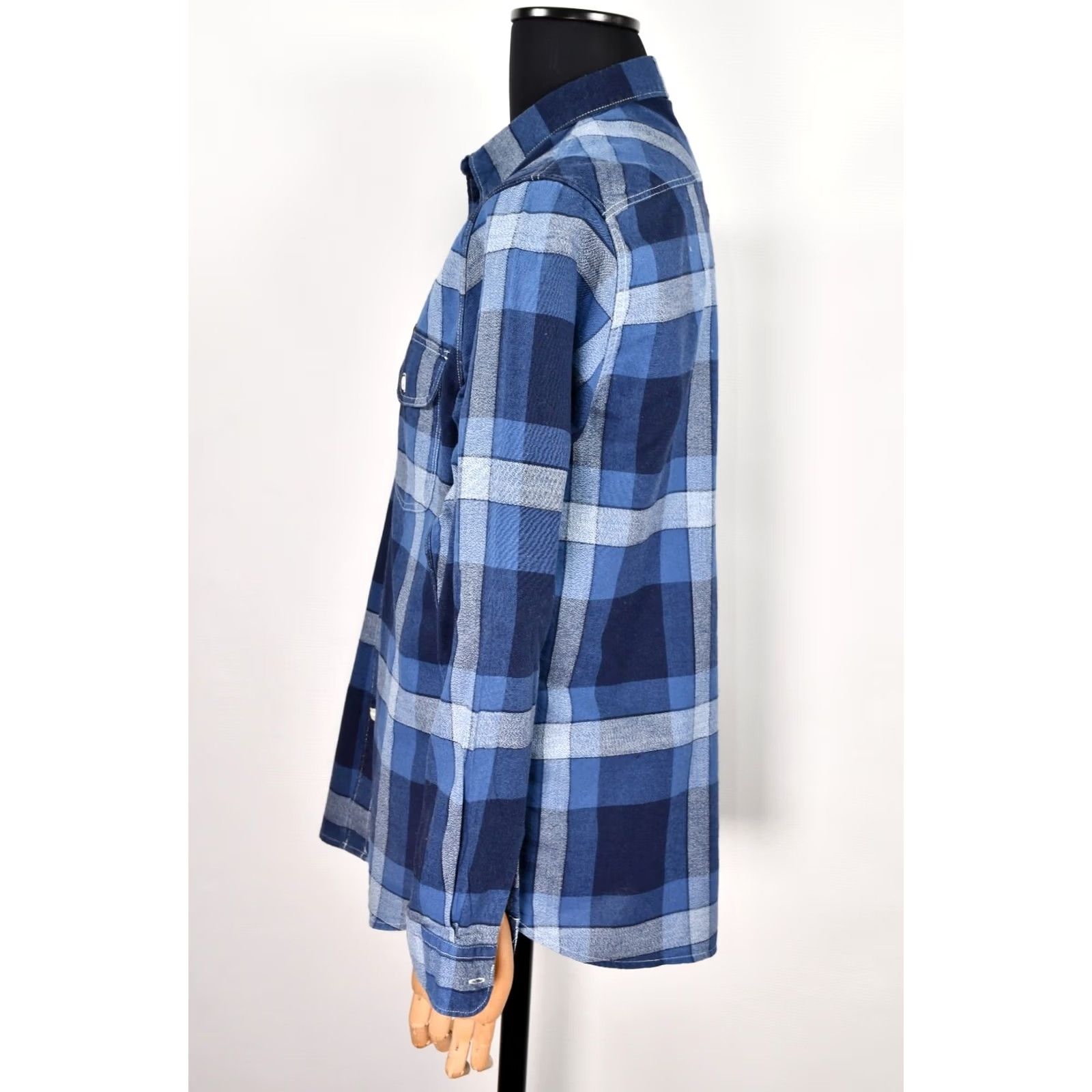 Lee LEE 101 Men’s Plaid Blue Shirt Long Sleeve L Button-Up Casual Shirt Size US L / EU 52-54 / 3 - 3 Thumbnail