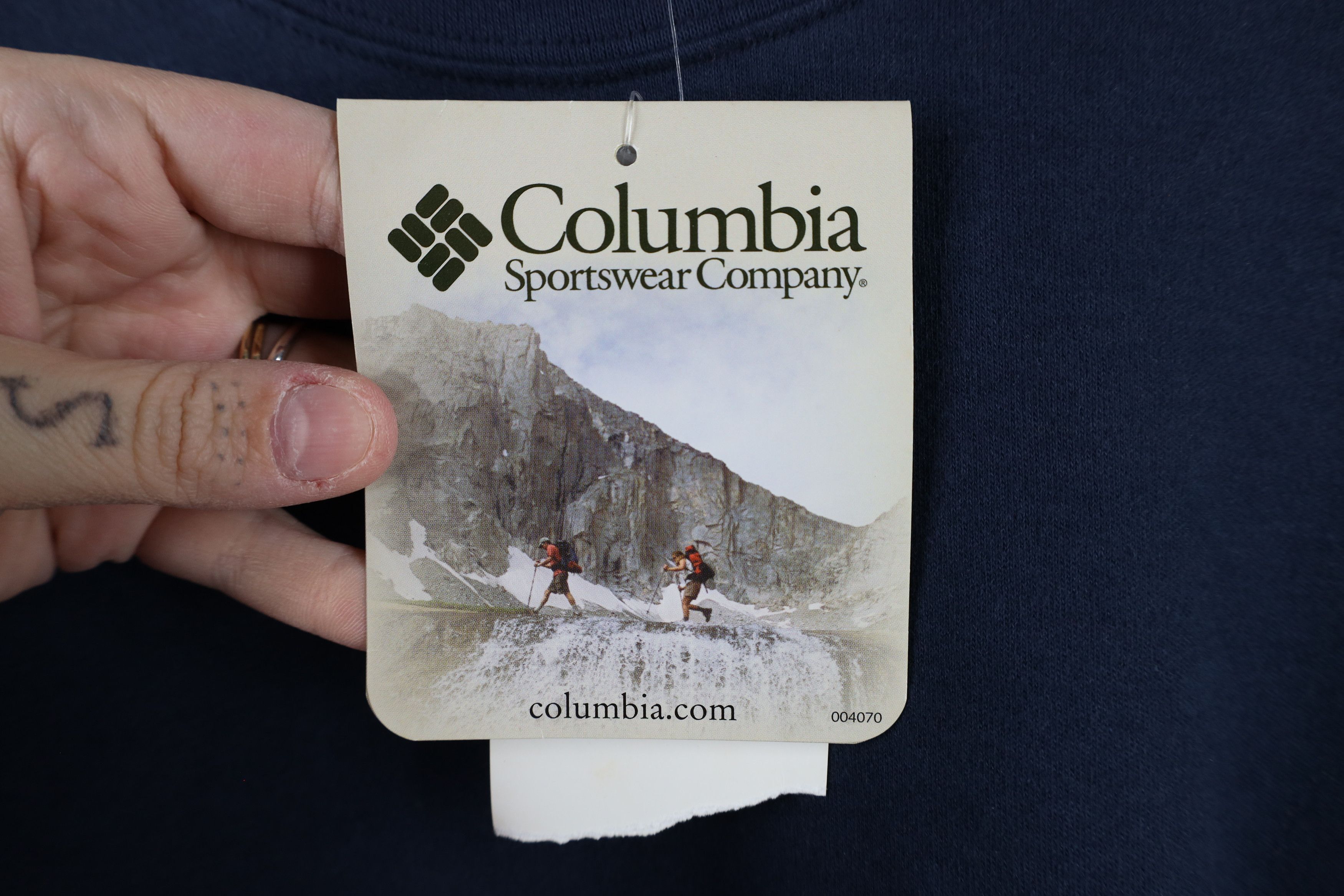 Columbia × Vintage Deadstock Vintage 90s Columbia Mock Neck Long Sleeve T-Shirt Size US XL / EU 56 / 4 - 5 Thumbnail
