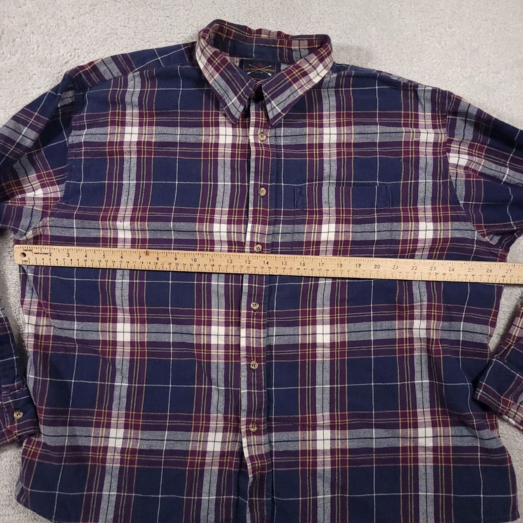 Vintage VINTAGE Arrow Shirt Mens 2XL Plaid Button Down Long Sleeve Flannel Pocket Casual Size US XXL / EU 58 / 5 - 6 Thumbnail