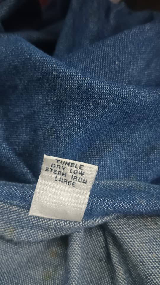 Polo Ralph Lauren × Vintage G15 POLO RALPH LAUREN DENIM WORK SHIRT BLAKE COTTON Size US L / EU 52-54 / 3 - 5 Thumbnail