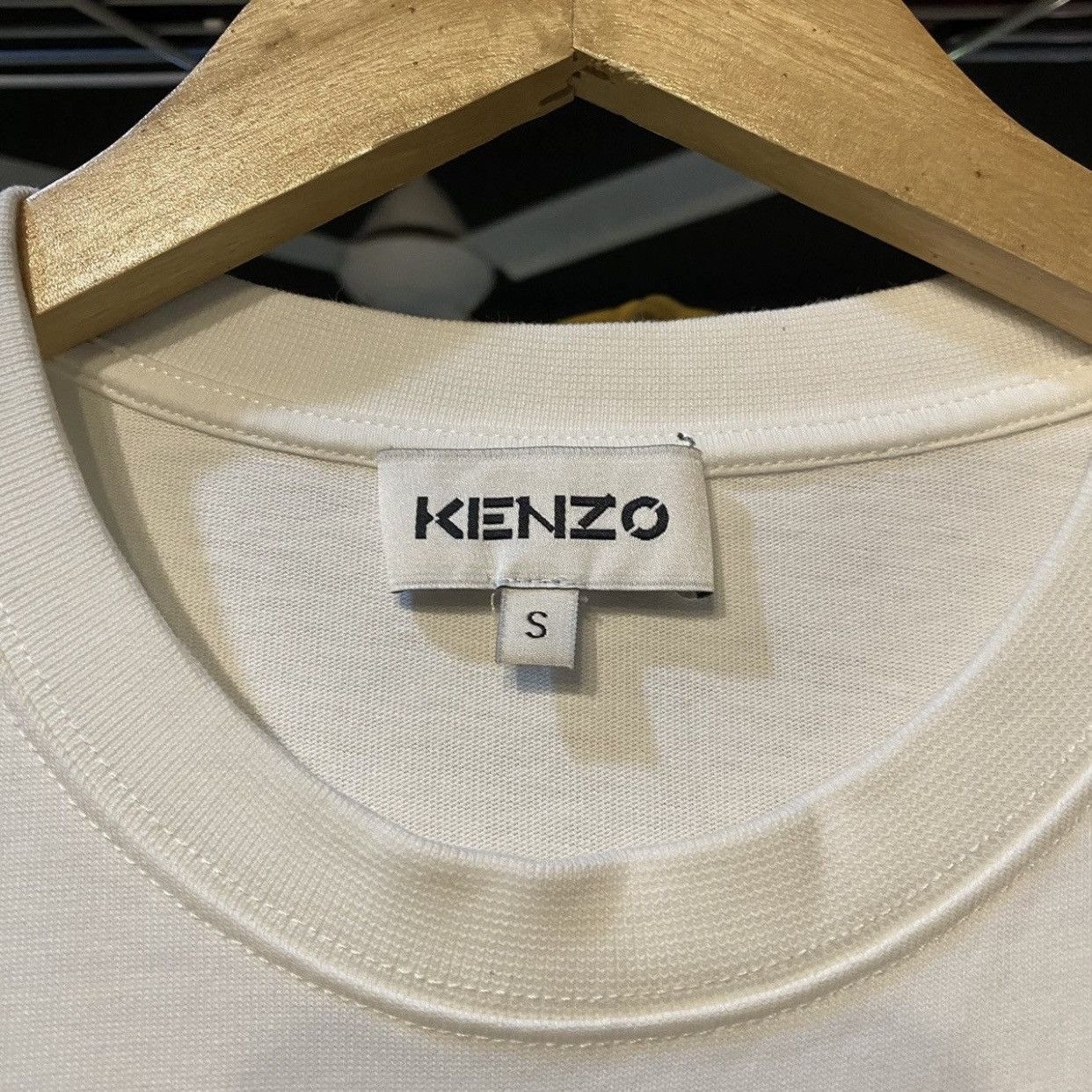 Kenzo KENZO Paris Tiger Embroidered Logo T-Shirt Tee White/Blue Size US S / EU 44-46 / 1 - 11 Thumbnail