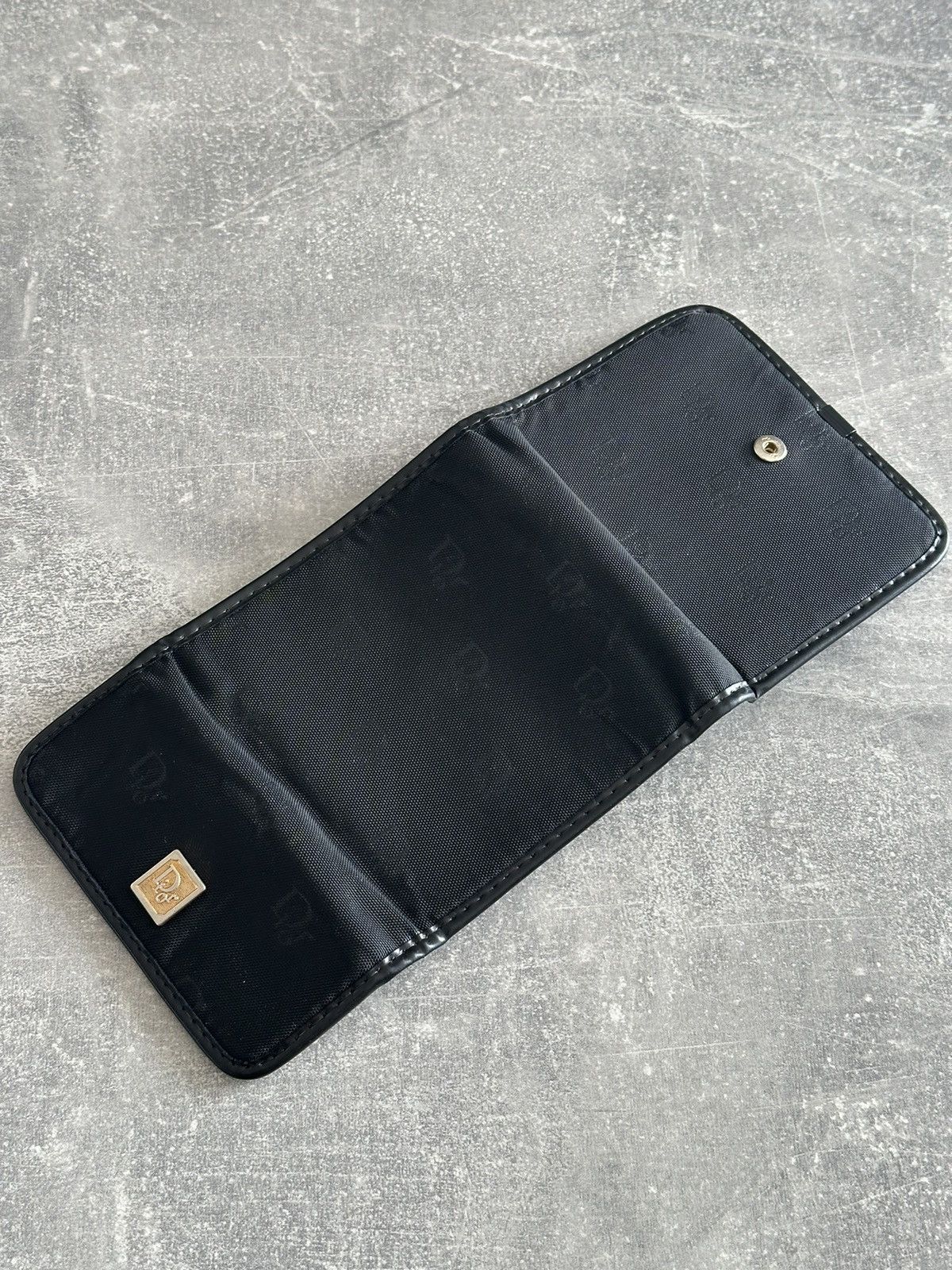 Christian Dior Monsieur Dior Wallet Black Canvas Leather Vintage from 1980’ Size ONE SIZE - 11 Thumbnail