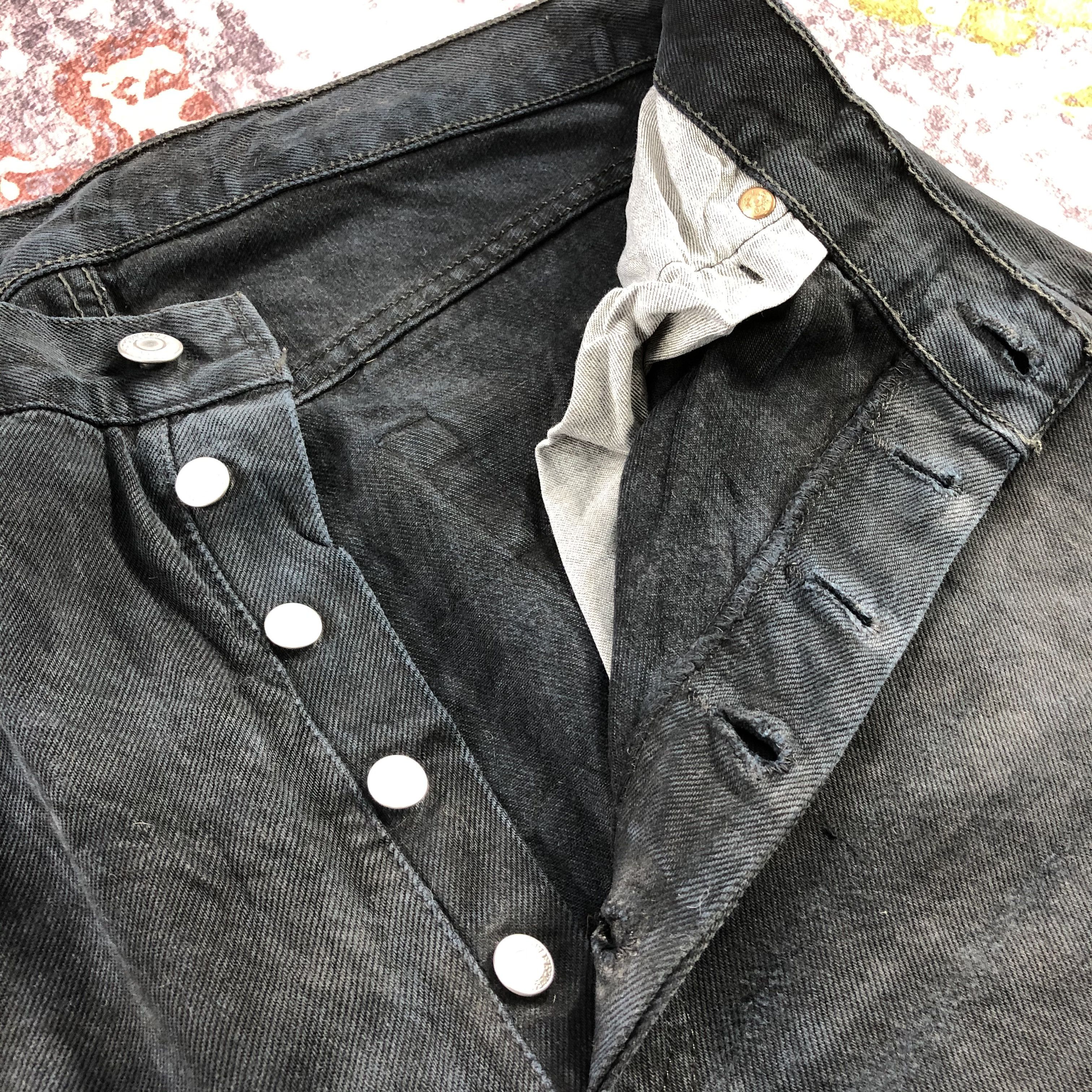 Levi's 90s Vintage Faded Black Levis 501 Jeans-JM2936 Size US 35 - 13 Thumbnail