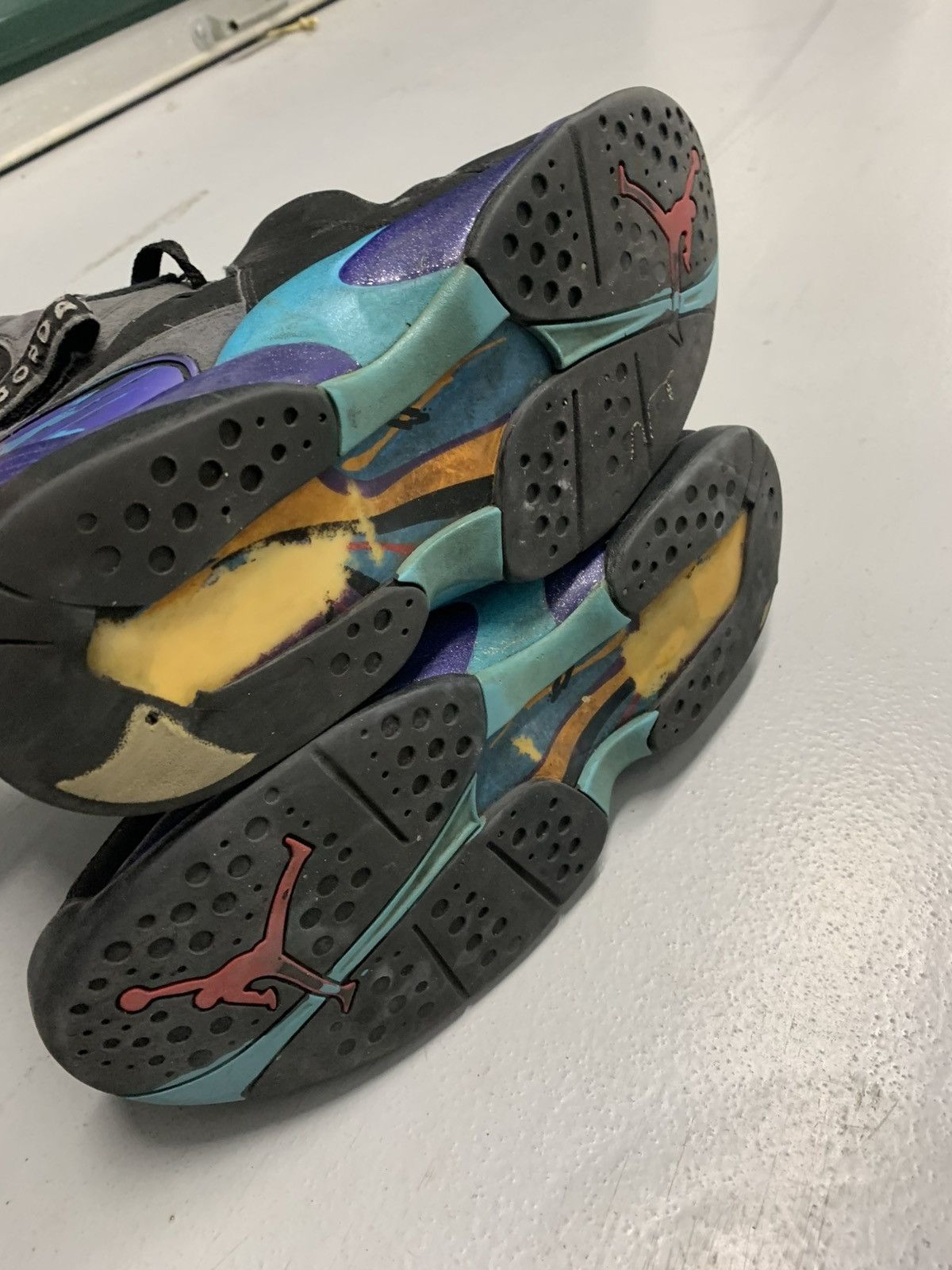 Jordan Brand Air Jordan 8 Retro Aqua Black Sz 9 Size US 9 / EU 42 - 5 Thumbnail
