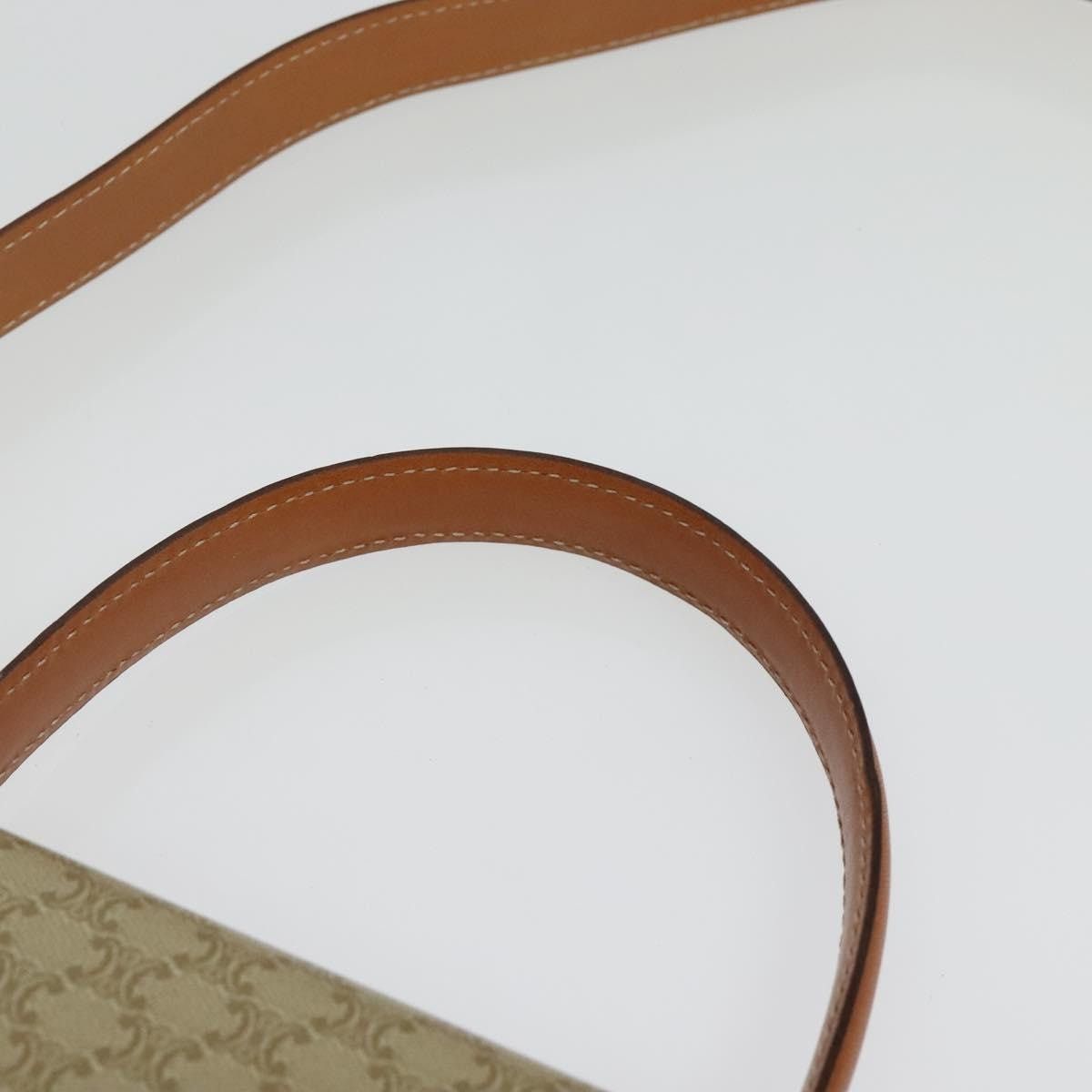 Celine CELINE Macadam Canvas Hand Bag Pvc Beige Gold Size ONE SIZE - 8 Thumbnail